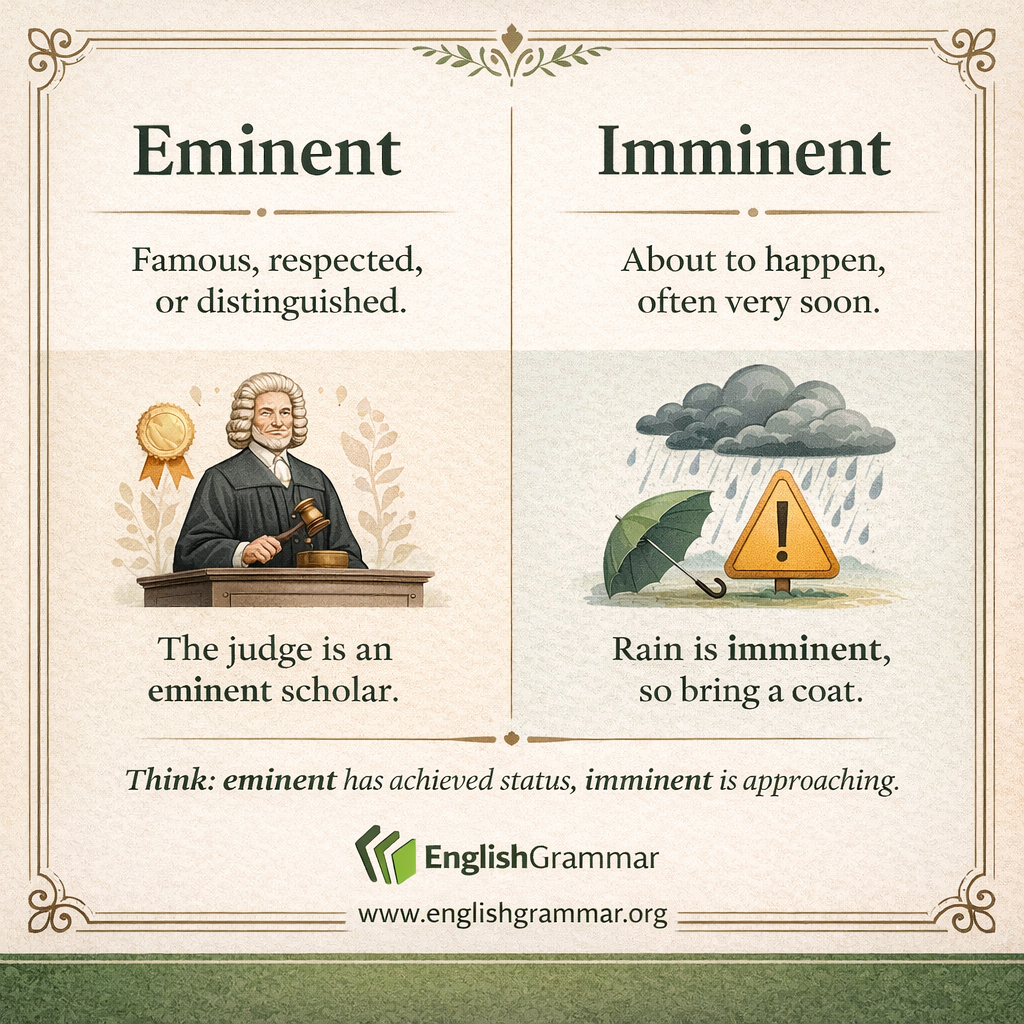 Eminent vs. Imminent