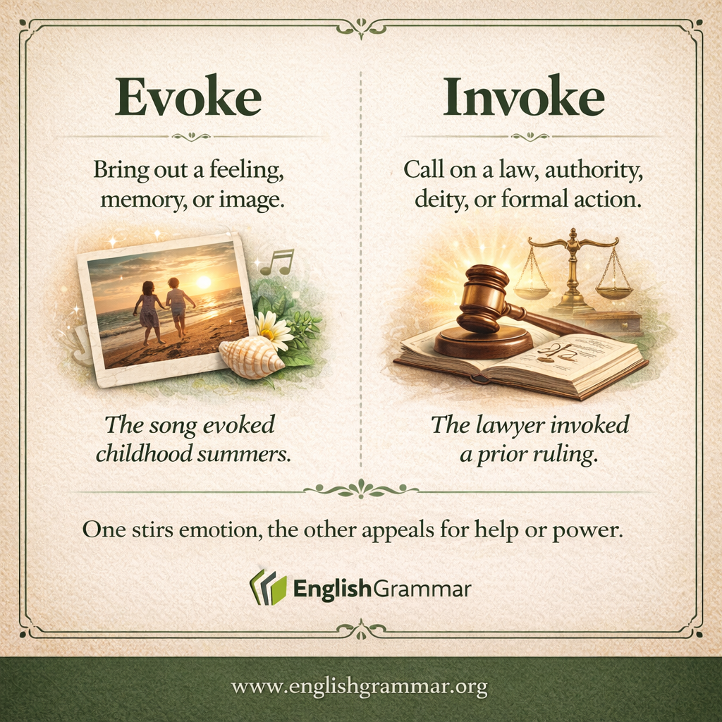 Evoke vs. Invoke