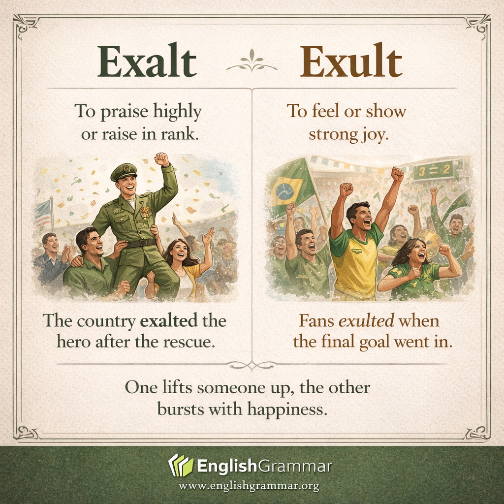 Exalt vs. Exult