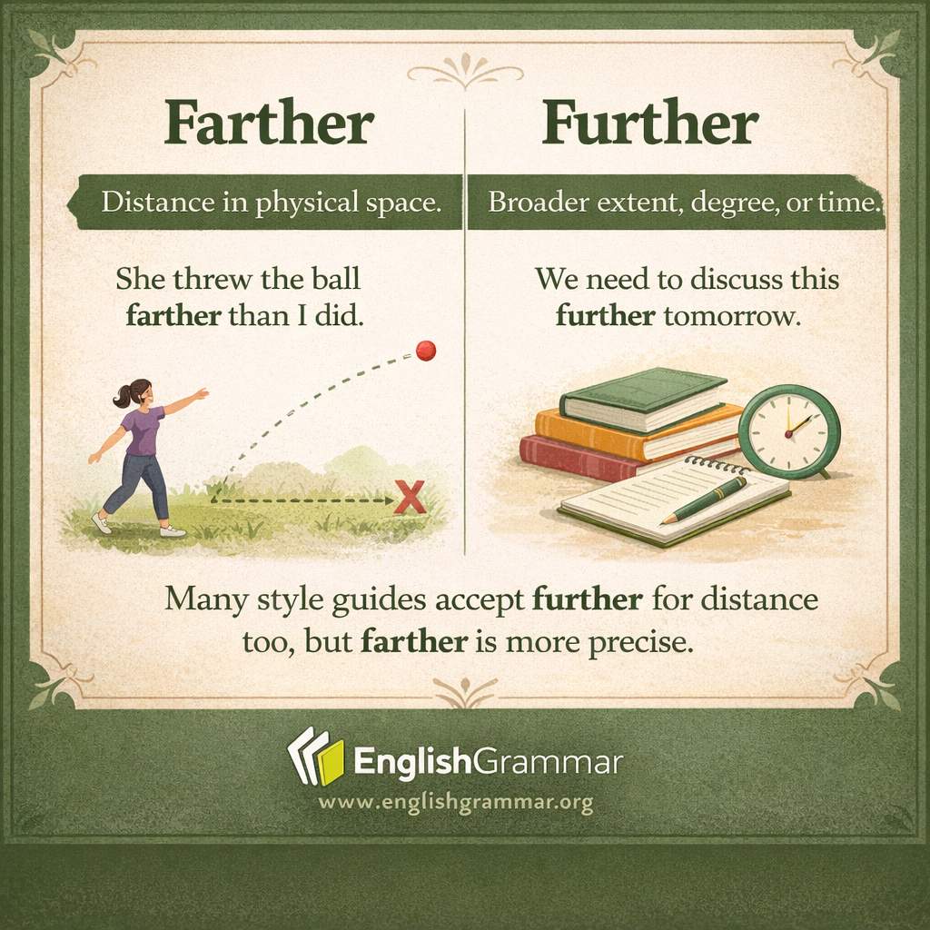 Farther vs. Further