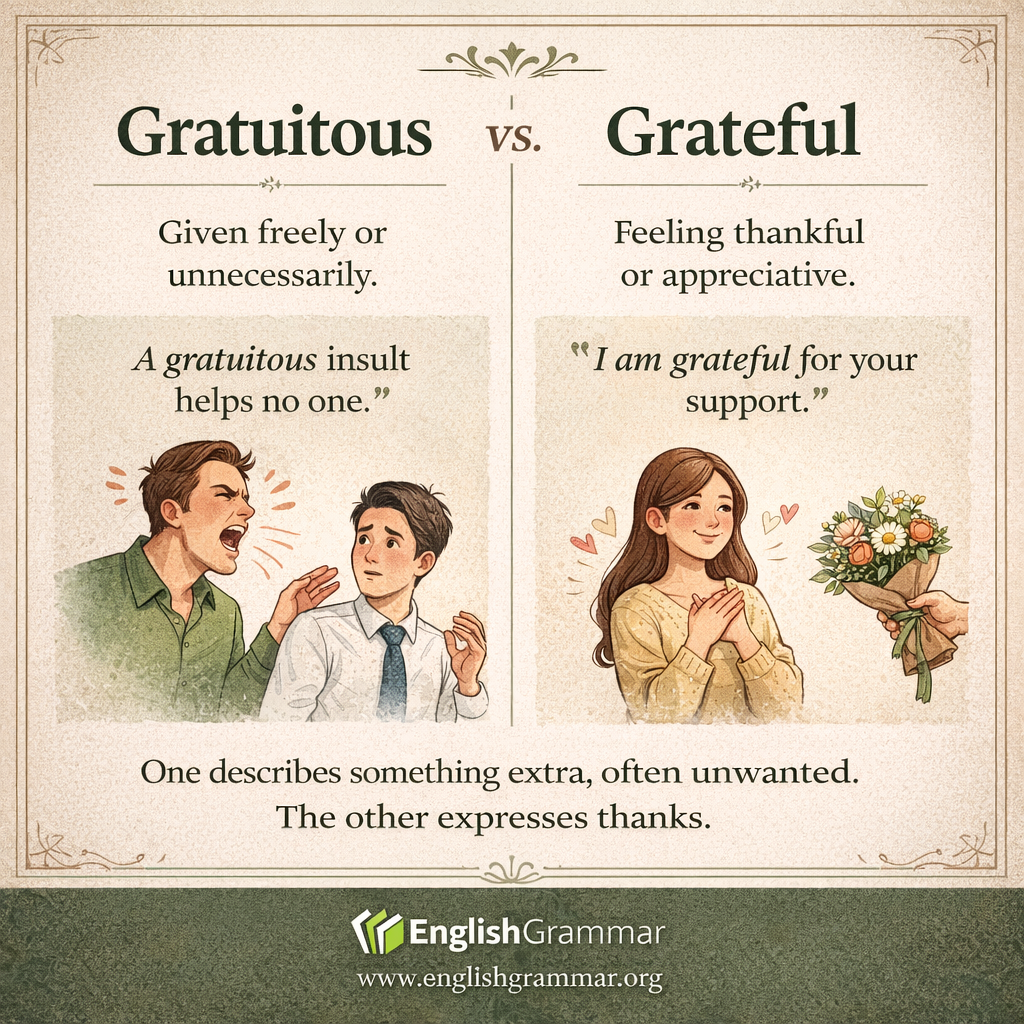 Gratuitous vs. Grateful
