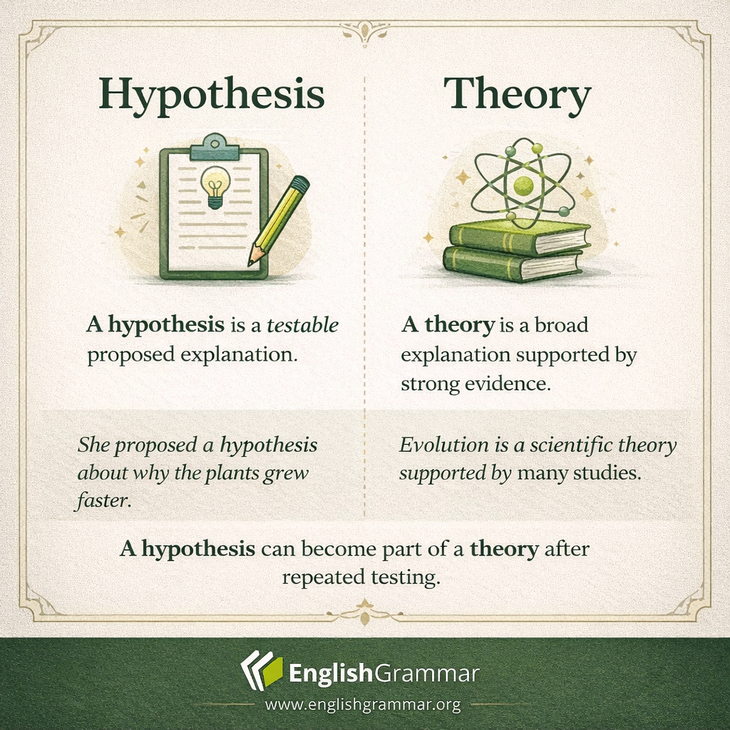 Hypothesis vs. Theory