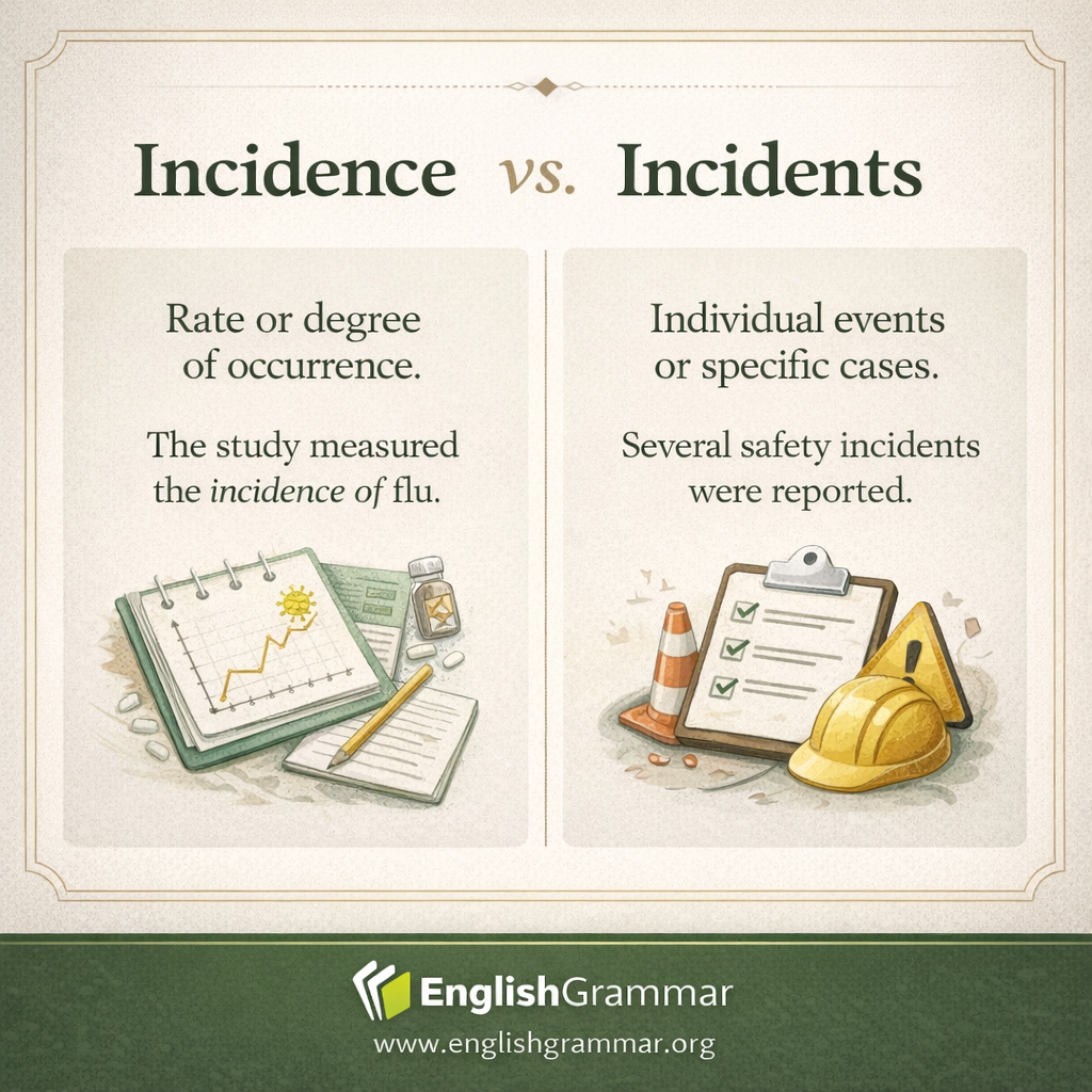 Incidence vs. Incidents