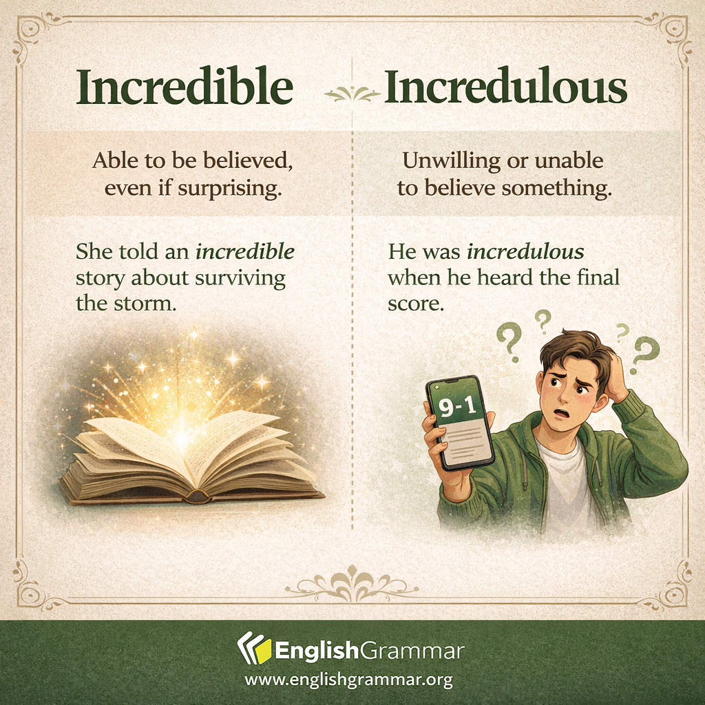 Incredible vs. Incredulous