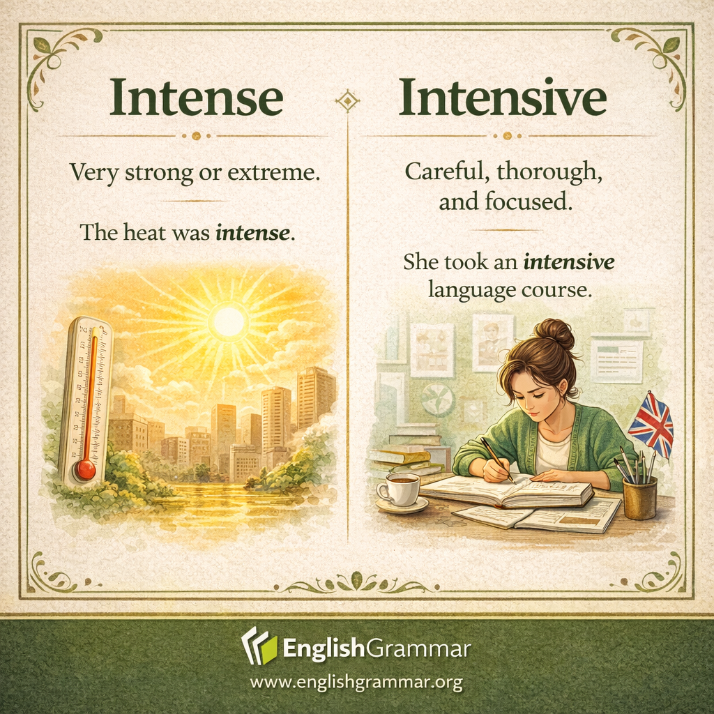 Intense vs. Intensive