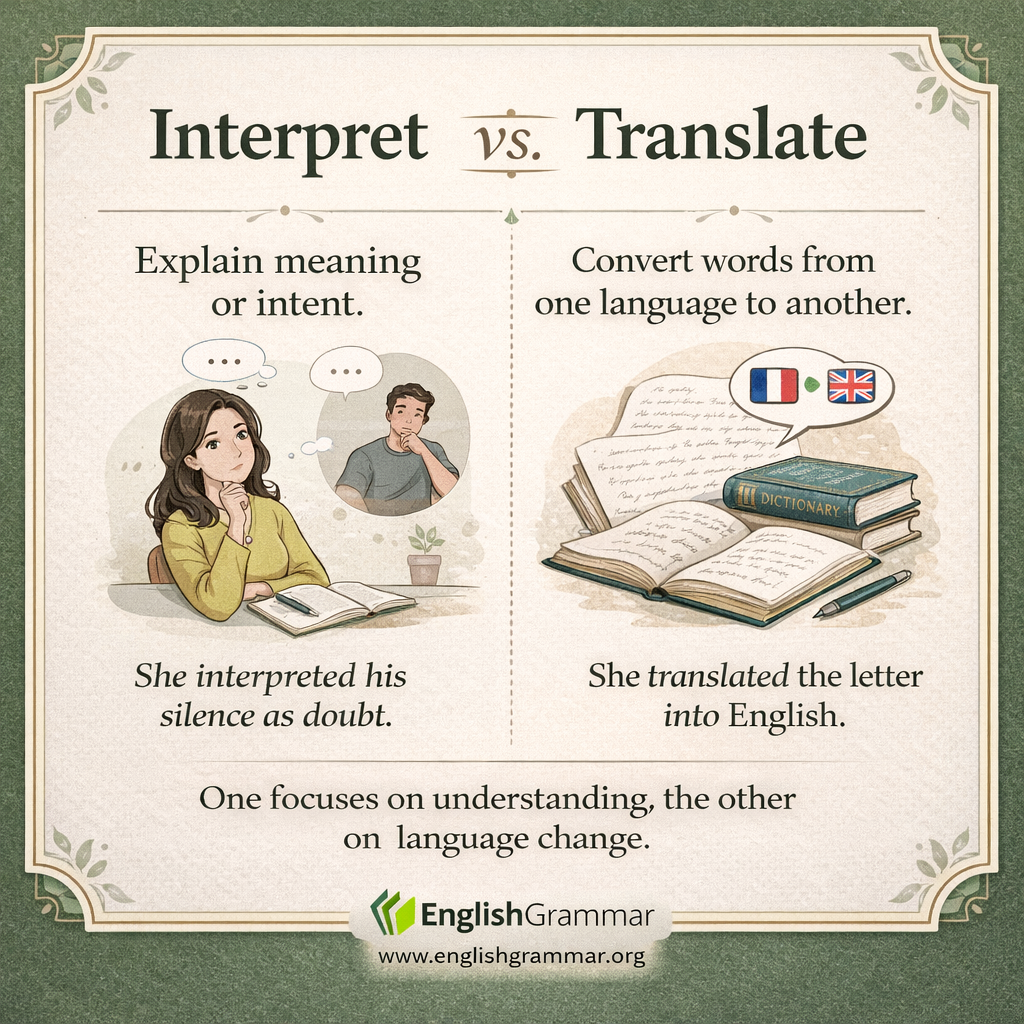 Interpret vs. Translate