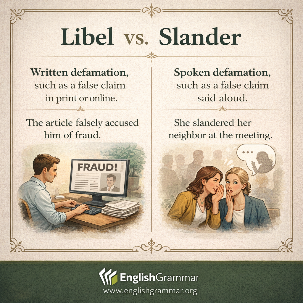 Libel vs. Slander
