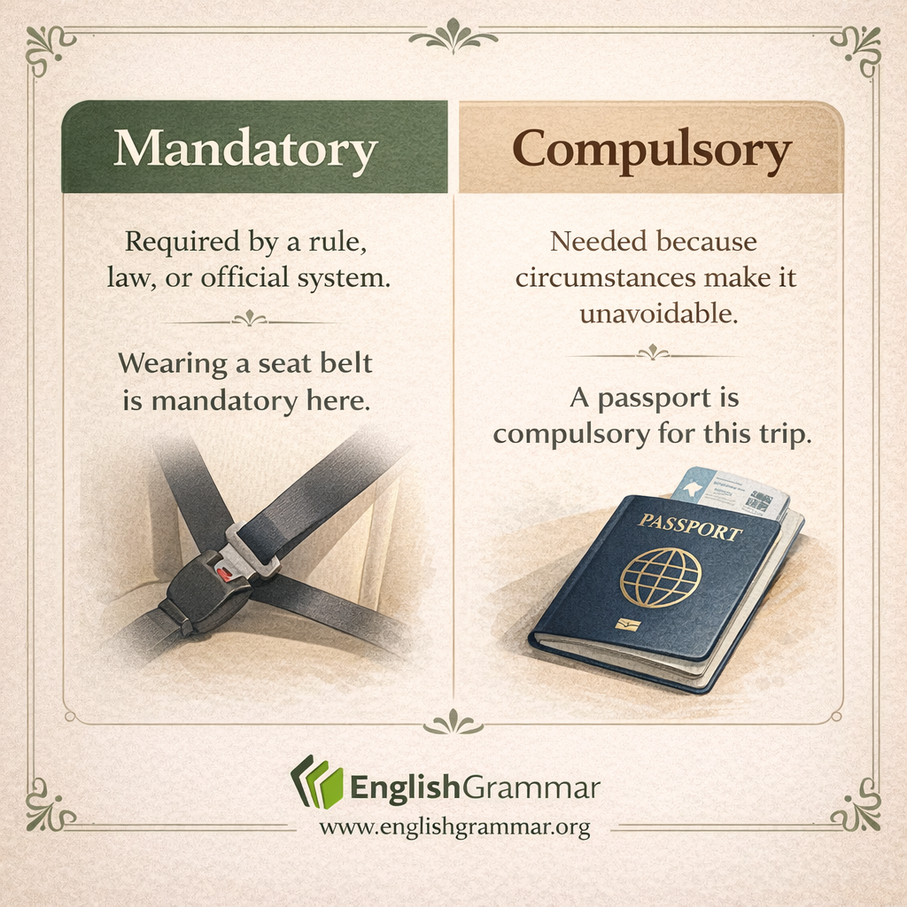 Mandatory vs. Compulsory