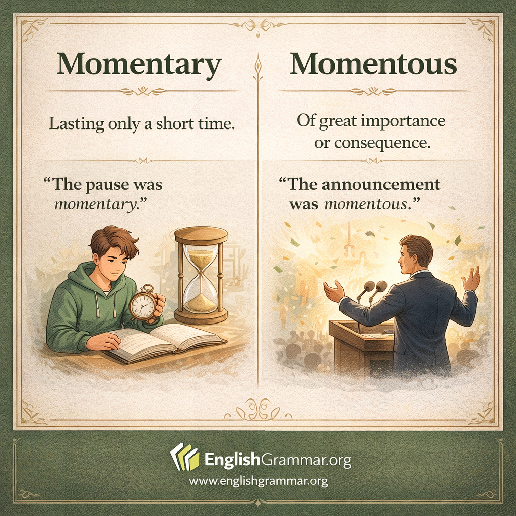Momentary vs. Momentous