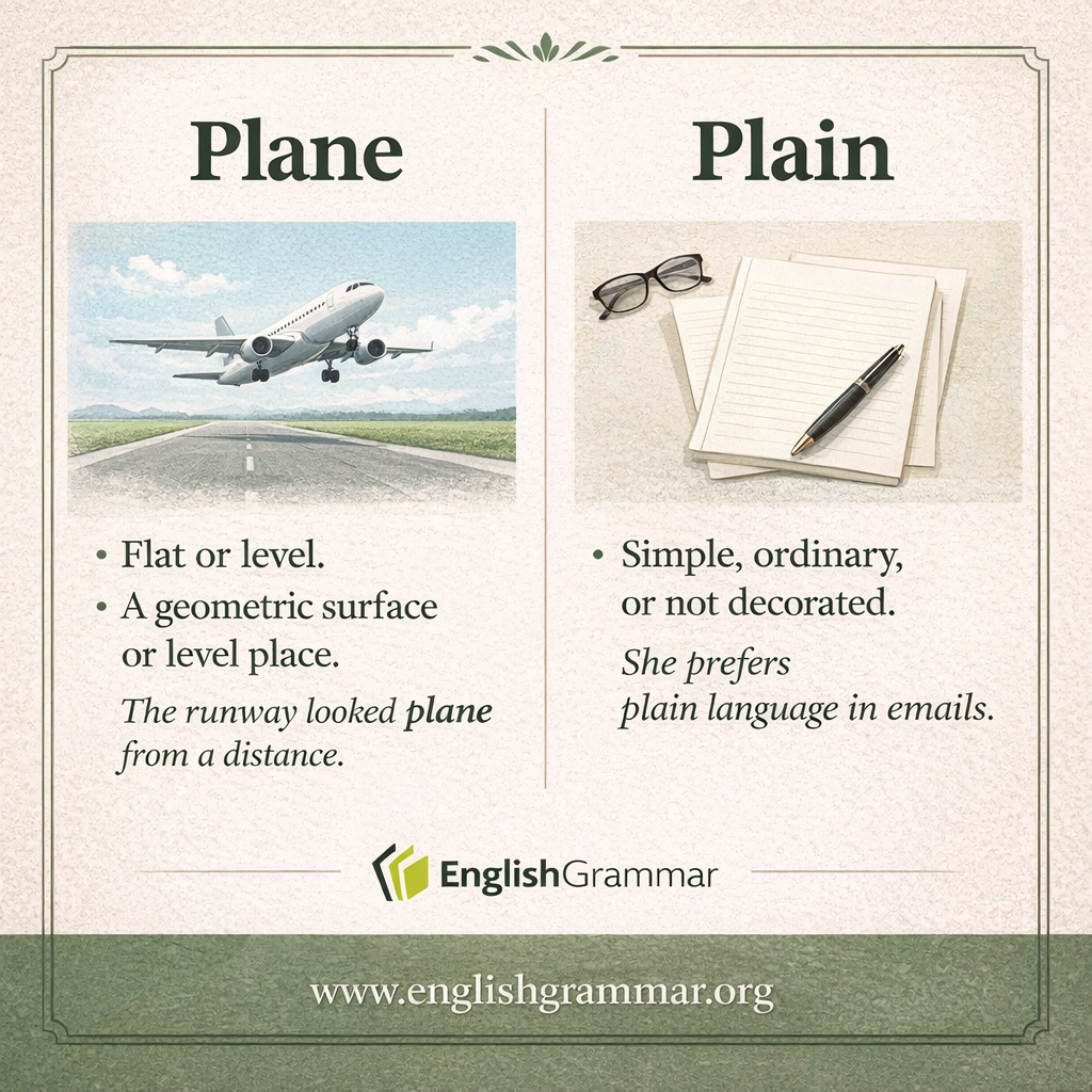 Plane vs. Plain