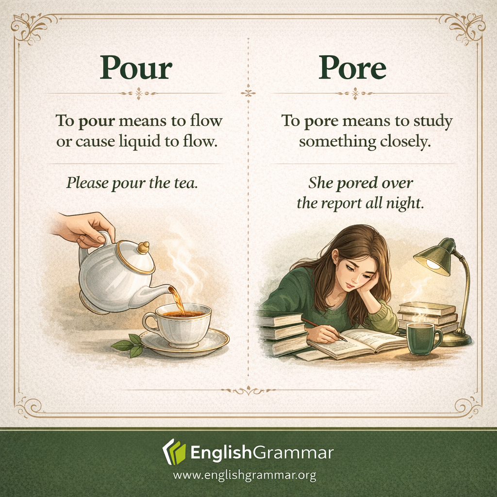 Pour vs. Pore