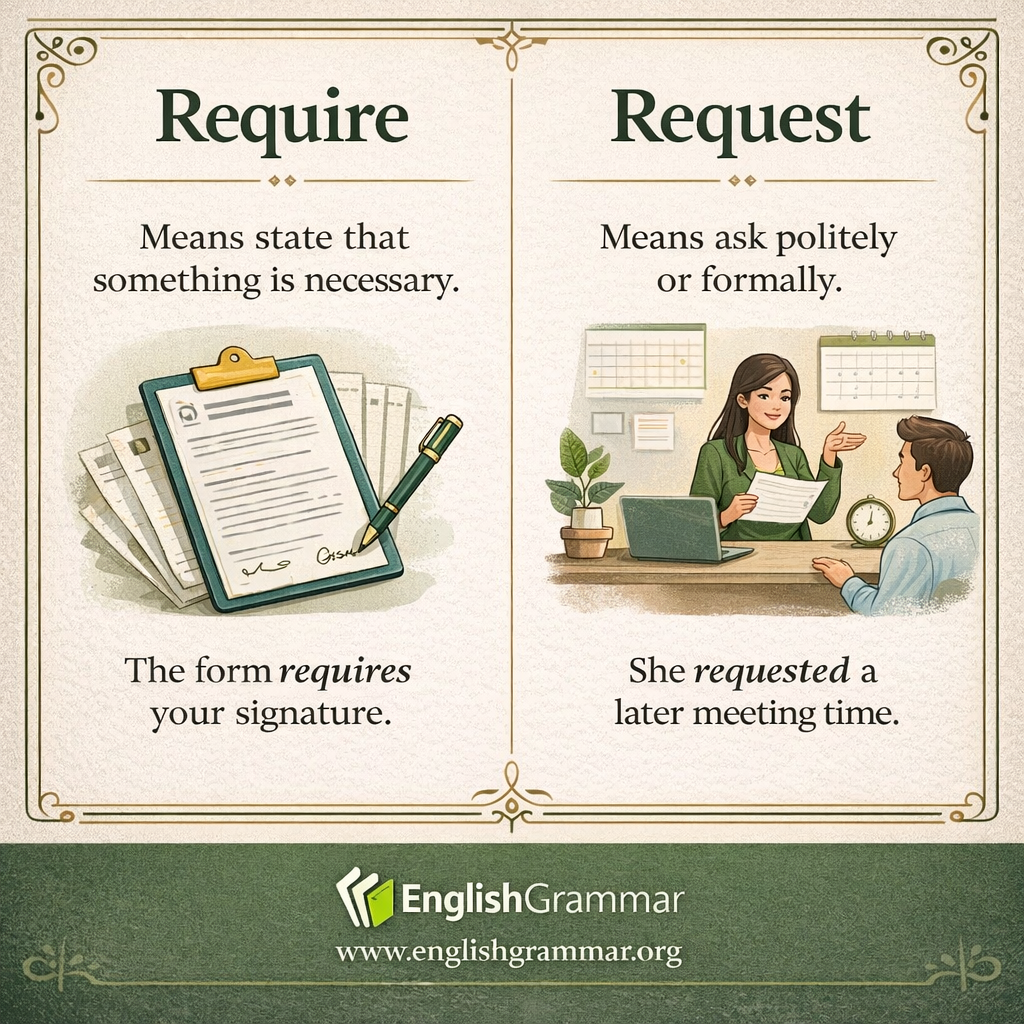 Require vs. Request