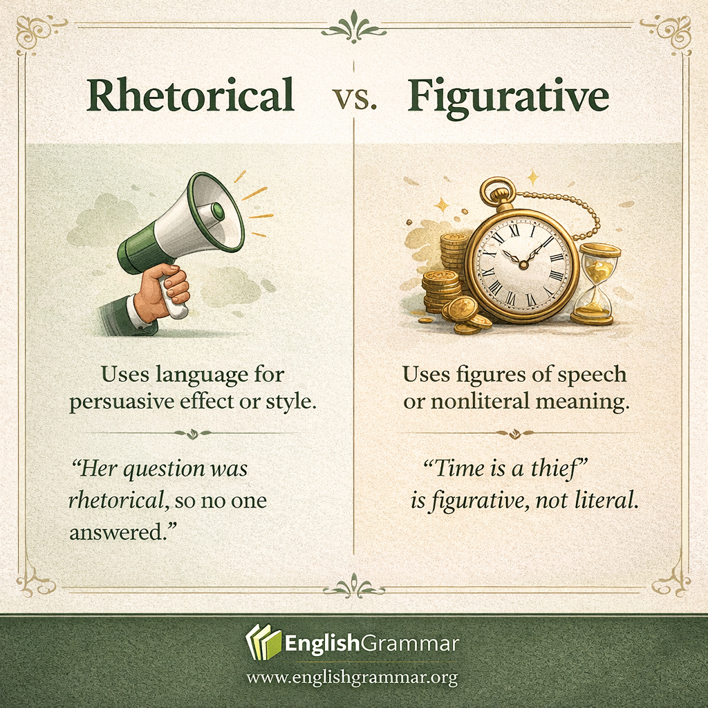 Rhetorical vs. Figurative