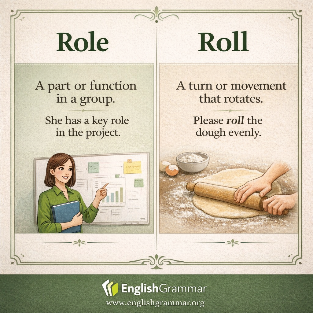 Role vs. Roll