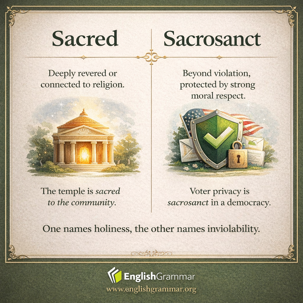 Sacred vs. Sacrosanct