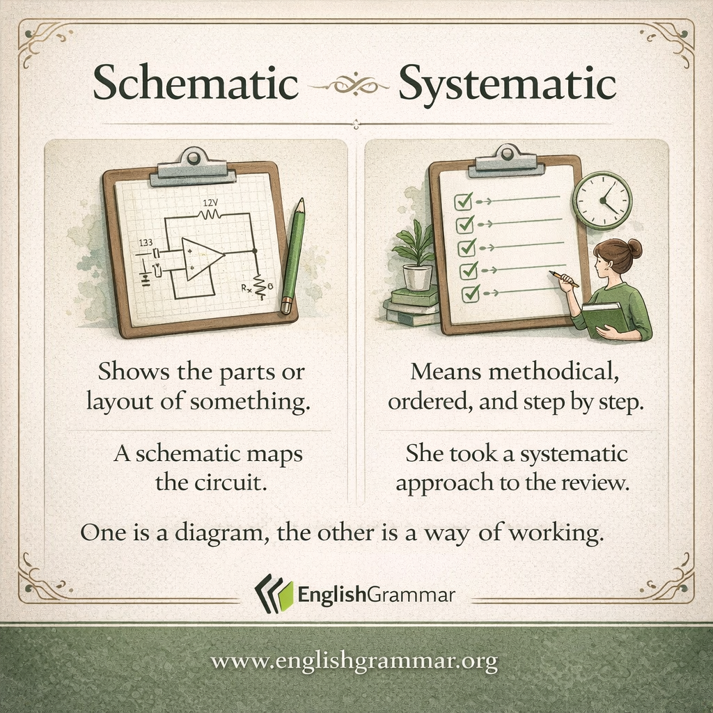 Schematic vs. Systematic