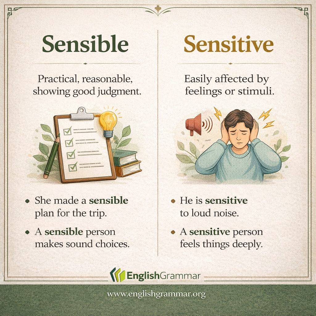 Sensible vs. Sensitive