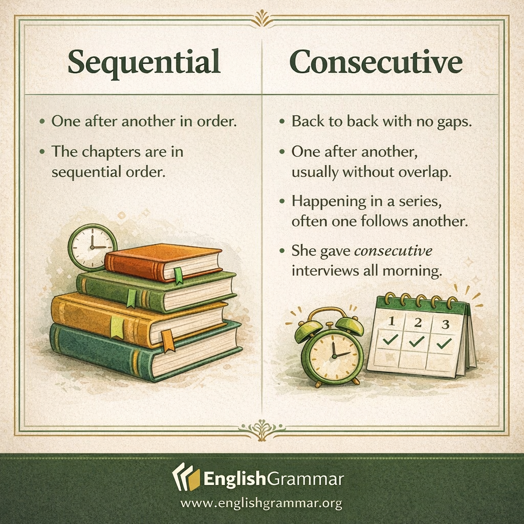 Sequential vs. Consecutive