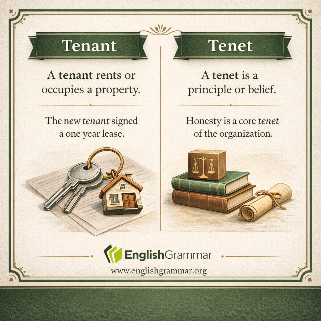 Tenant vs. Tenet