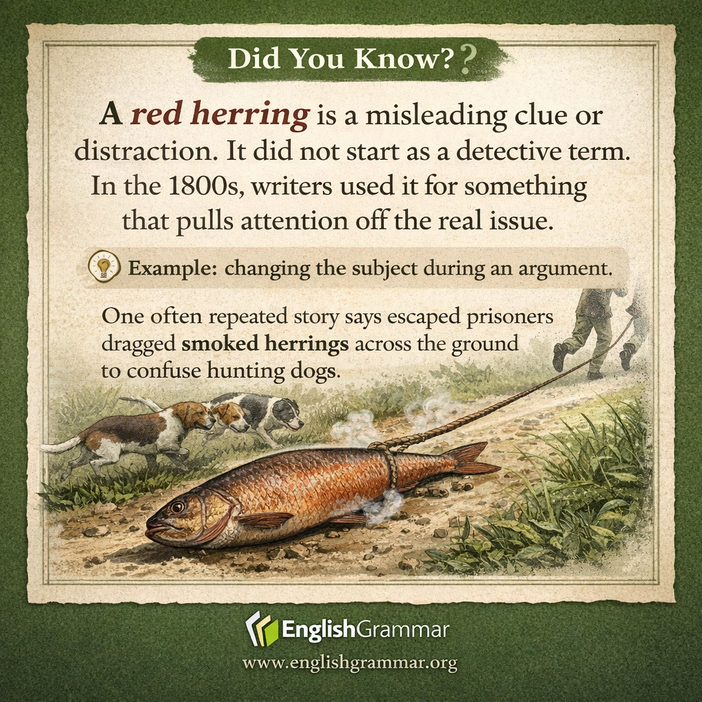 The origin of "red herring"