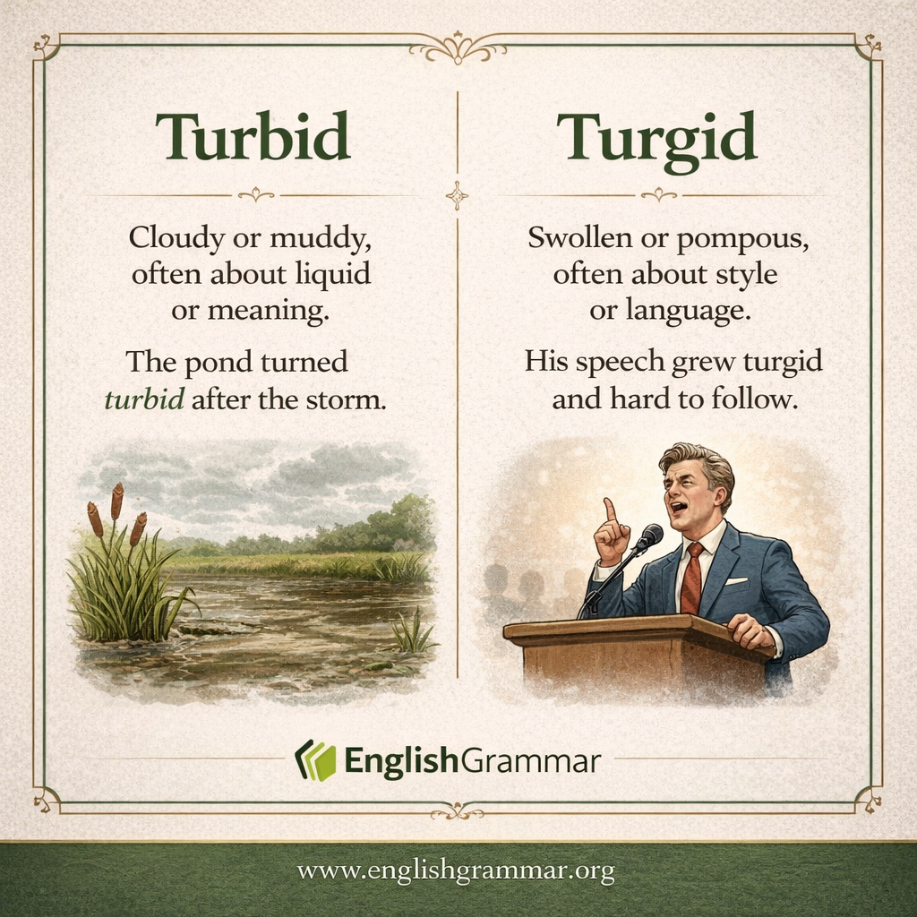 Turbid vs. Turgid