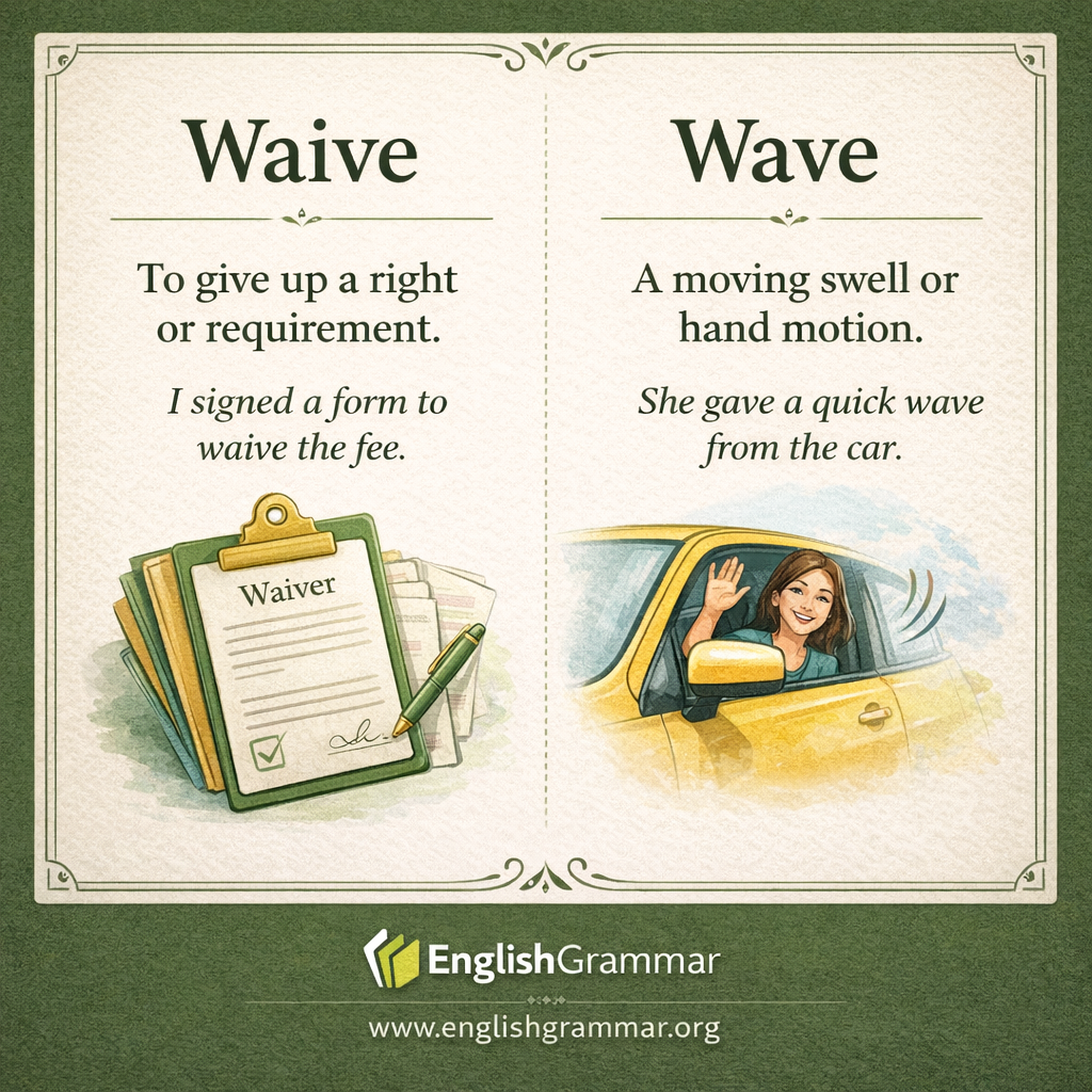 Waive vs. Wave