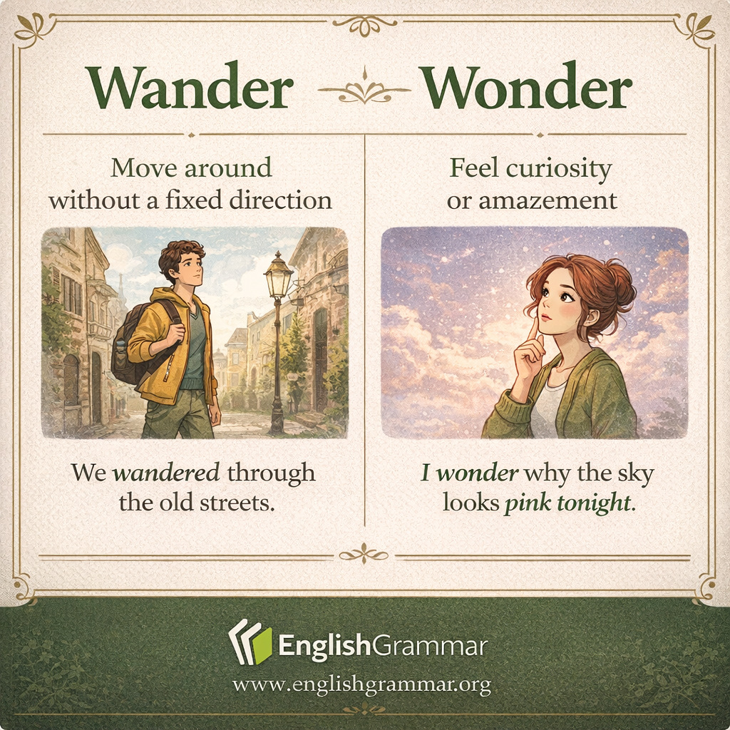 Wander vs. Wonder