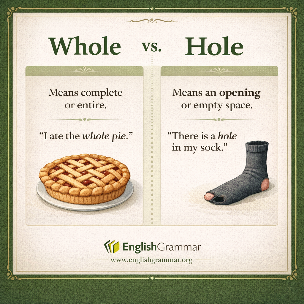 Whole vs. Hole