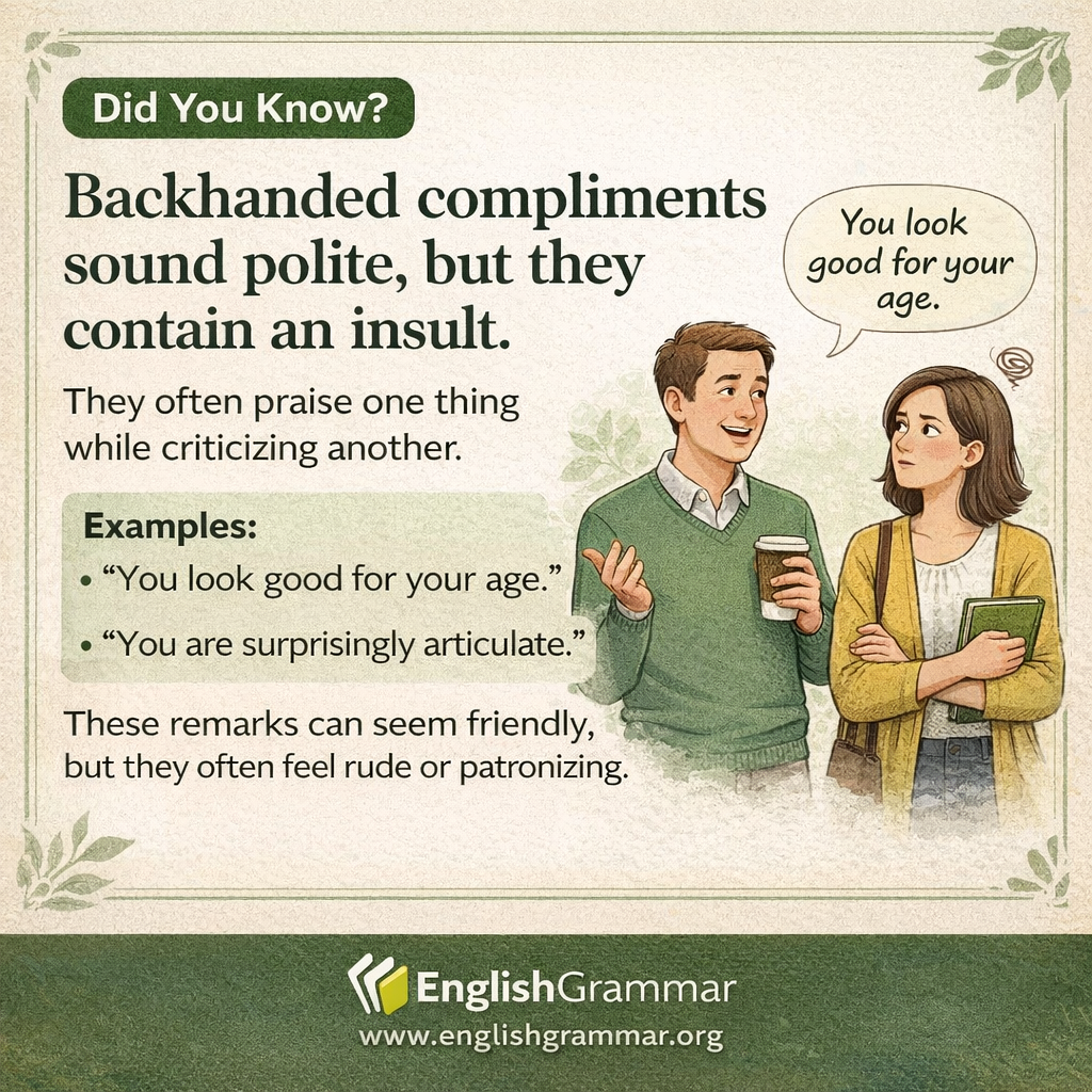 Words that politely insult people