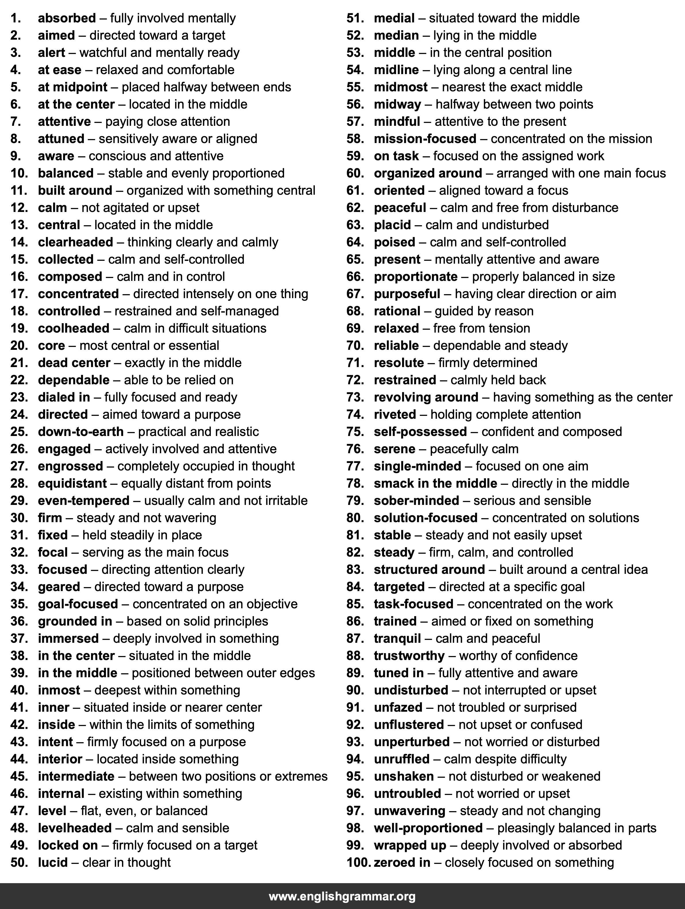 100 Best Synonyms for