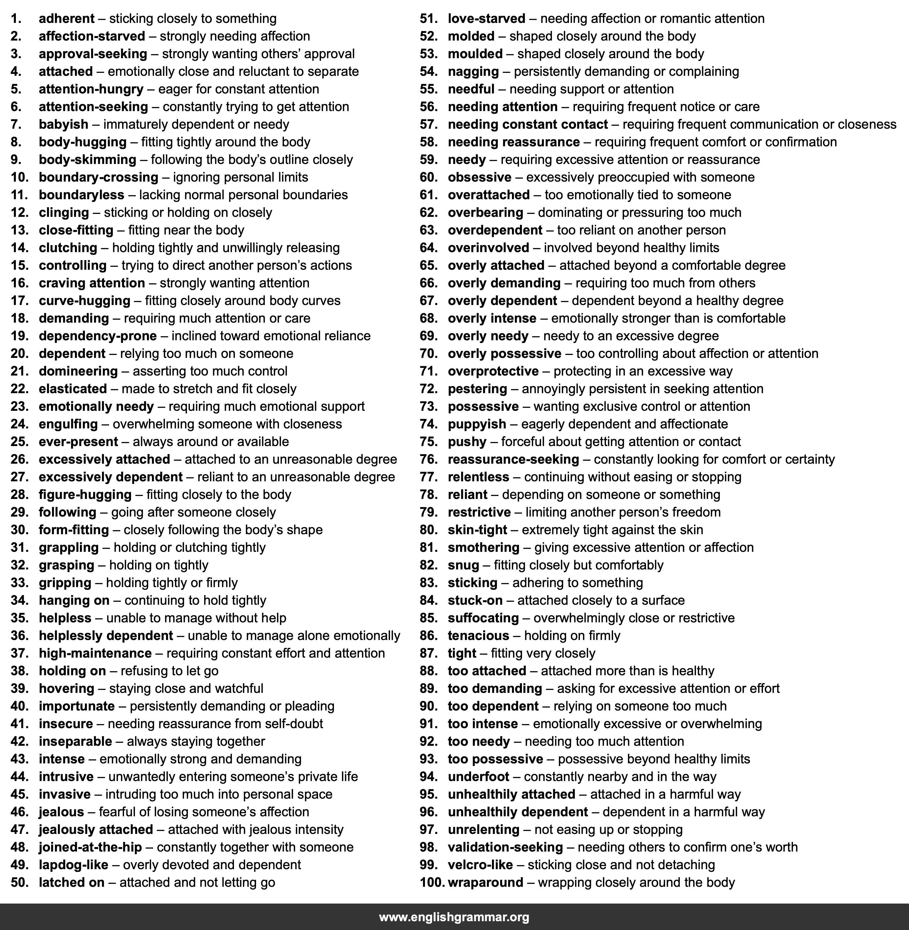 100 Best Synonyms for
