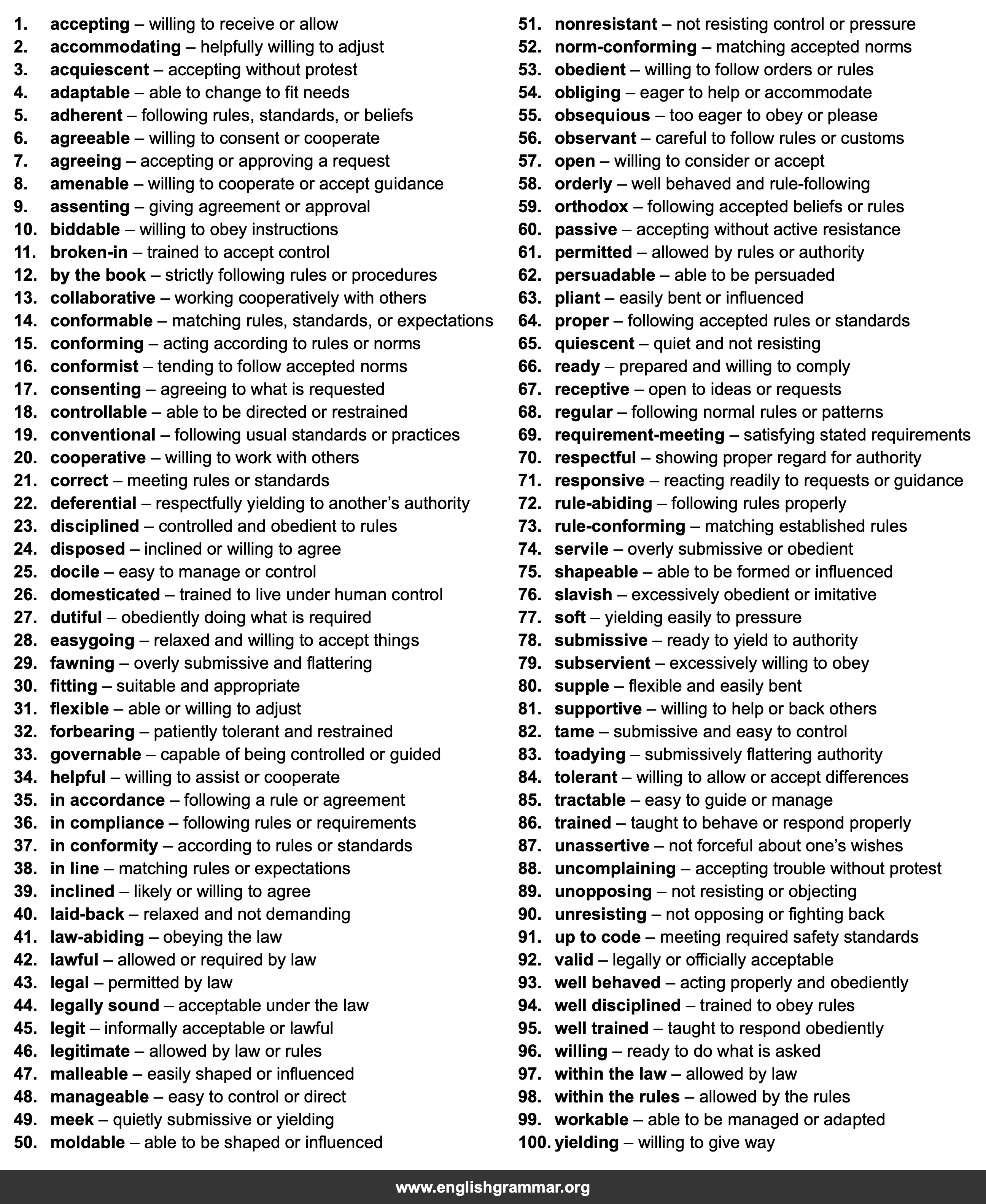 100 Best Synonyms for
