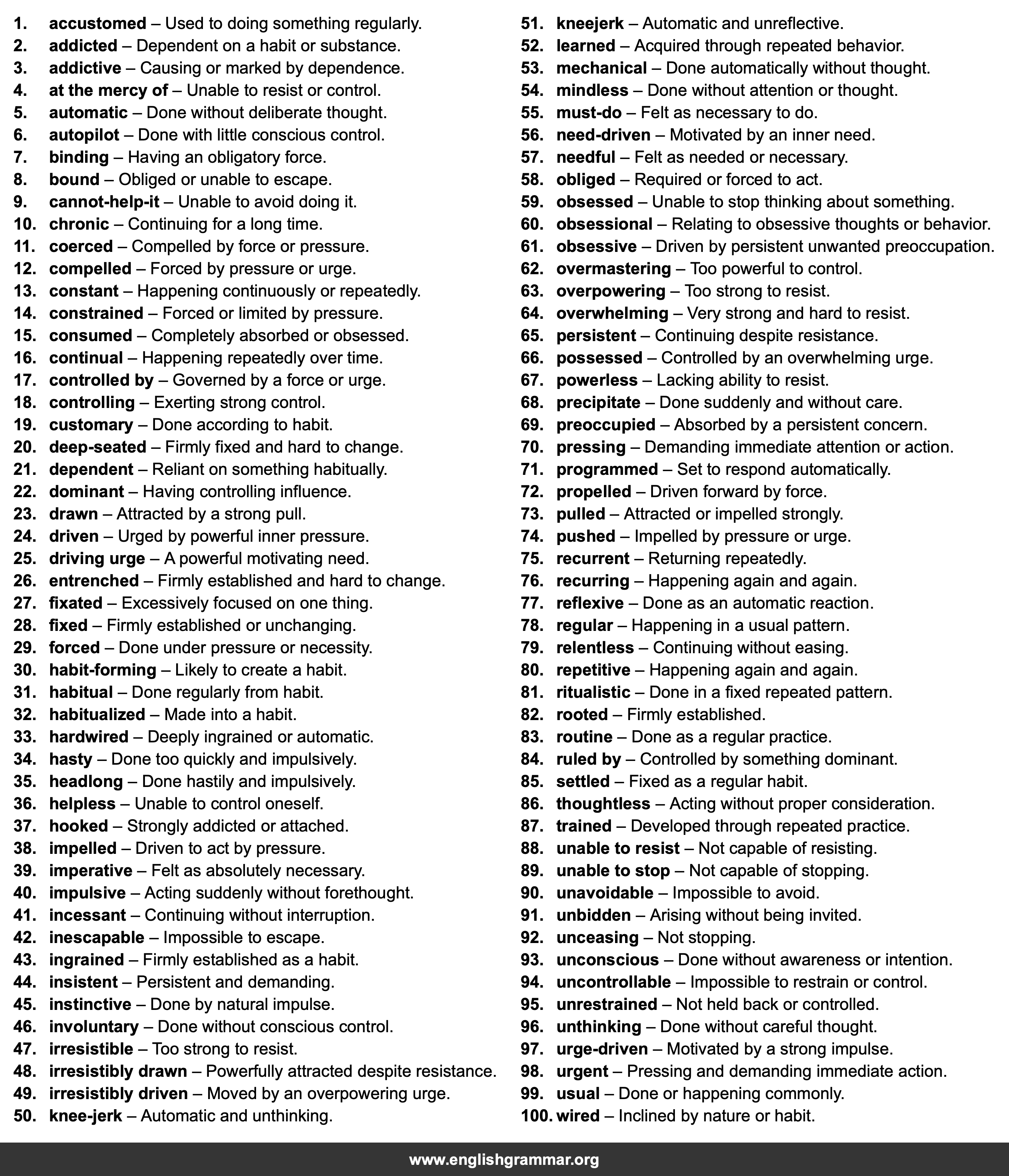 100 Best Synonyms for
