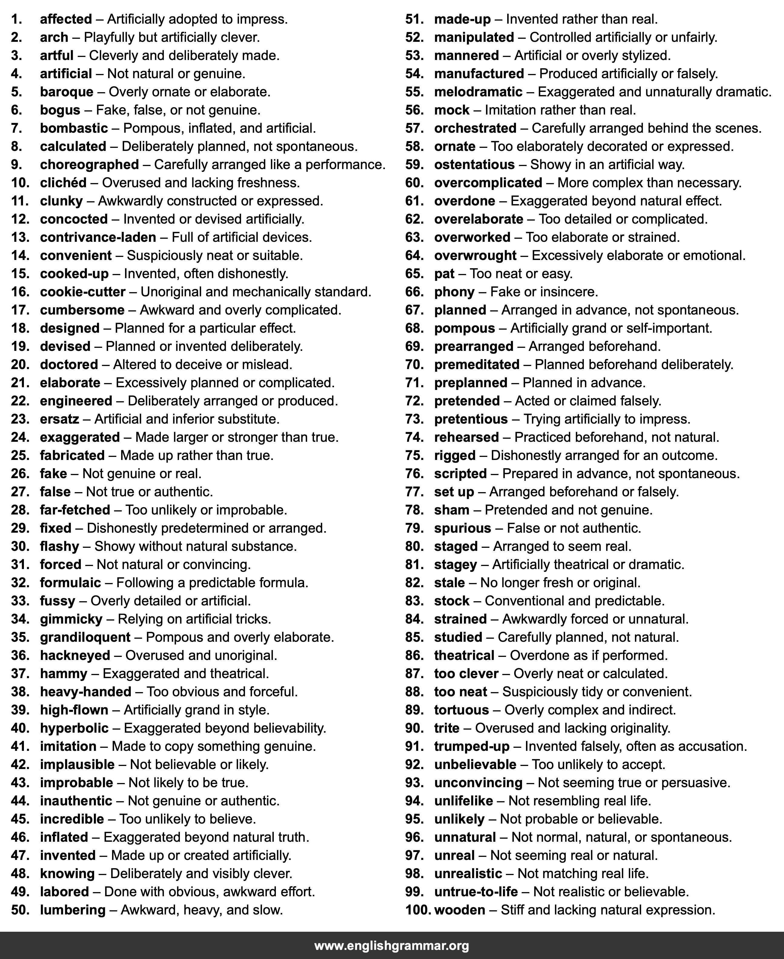 100 Best Synonyms for
