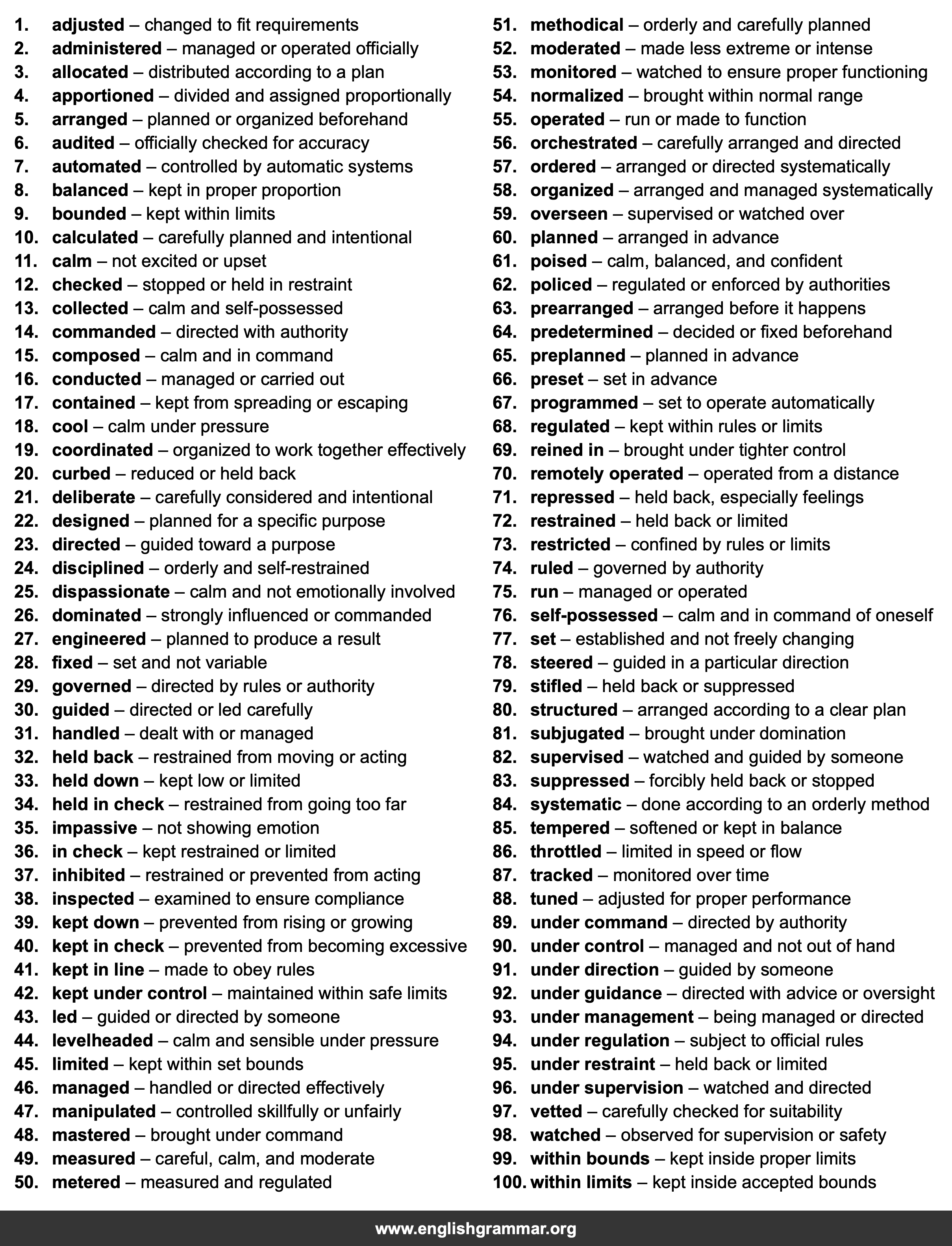 100 Best Synonyms for