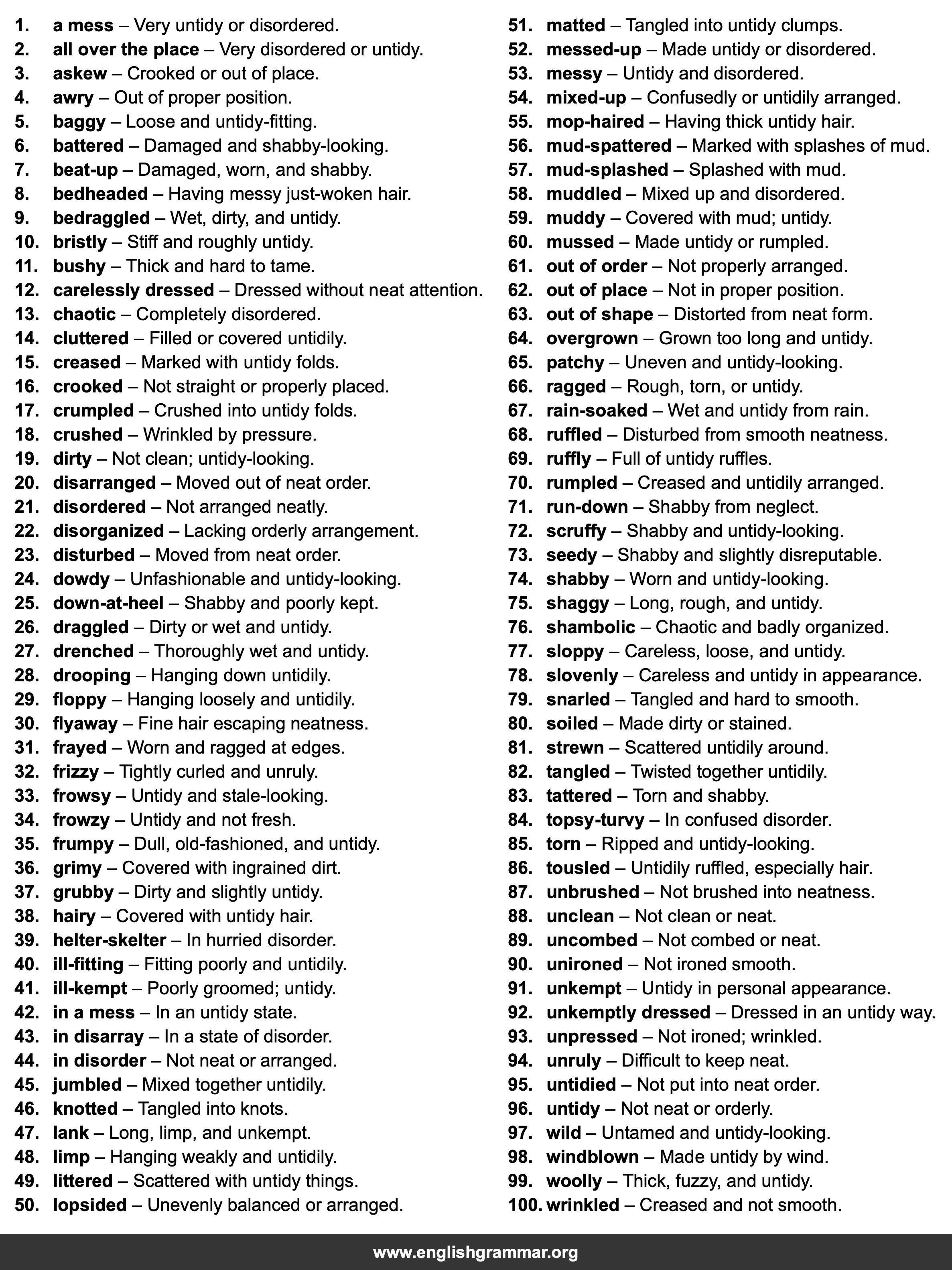 100 Best Synonyms for