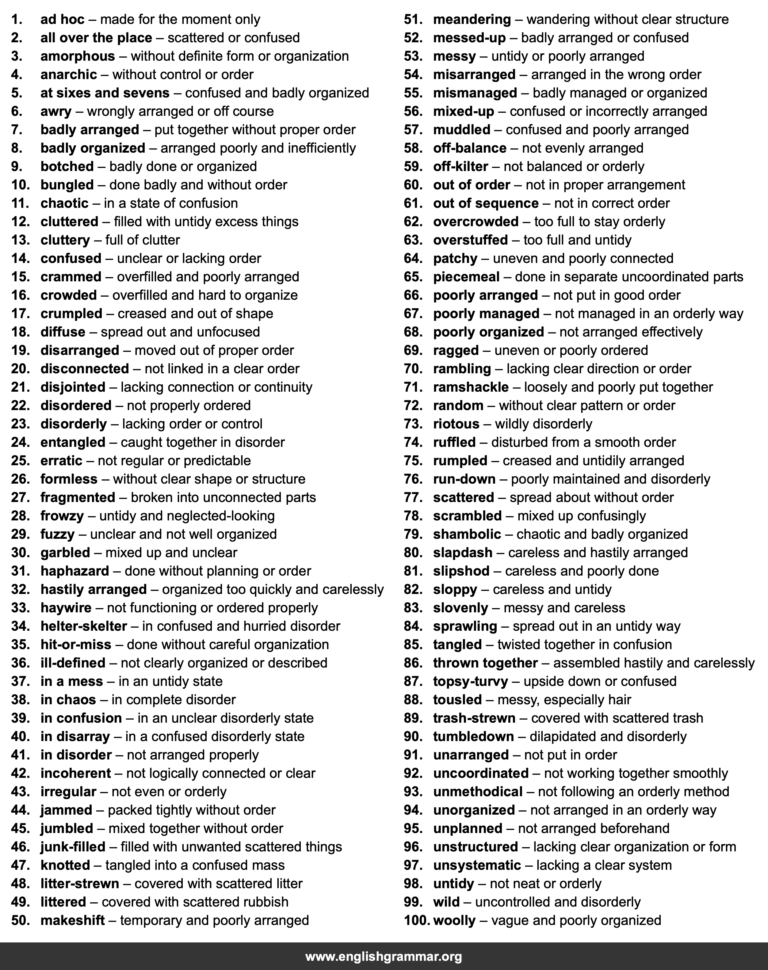 100 Best Synonyms for