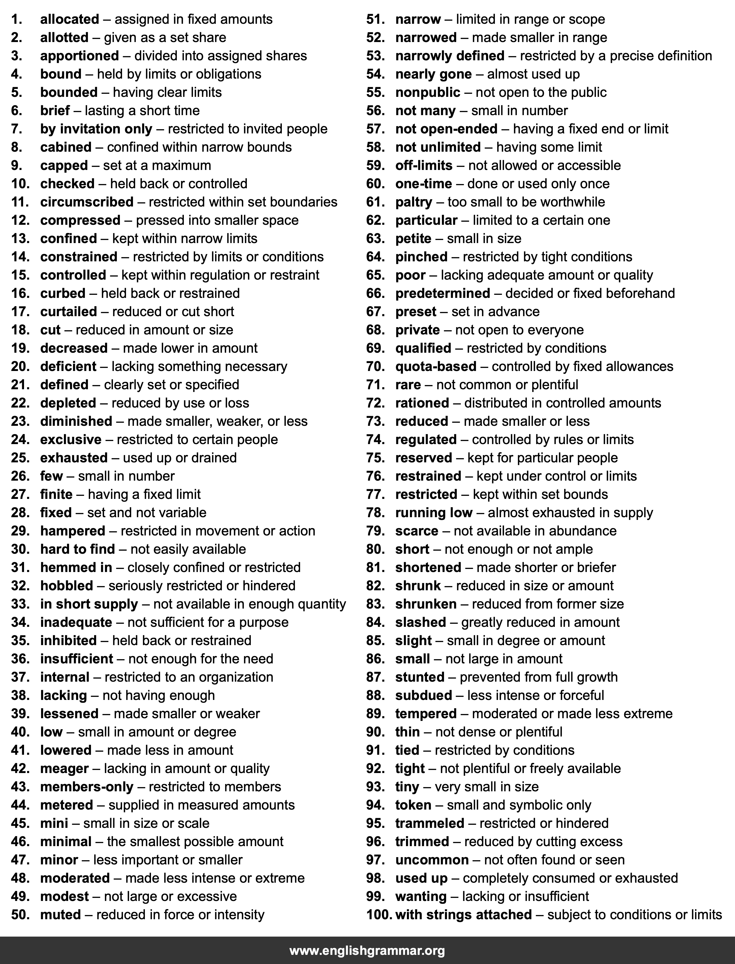 100 Best Synonyms for