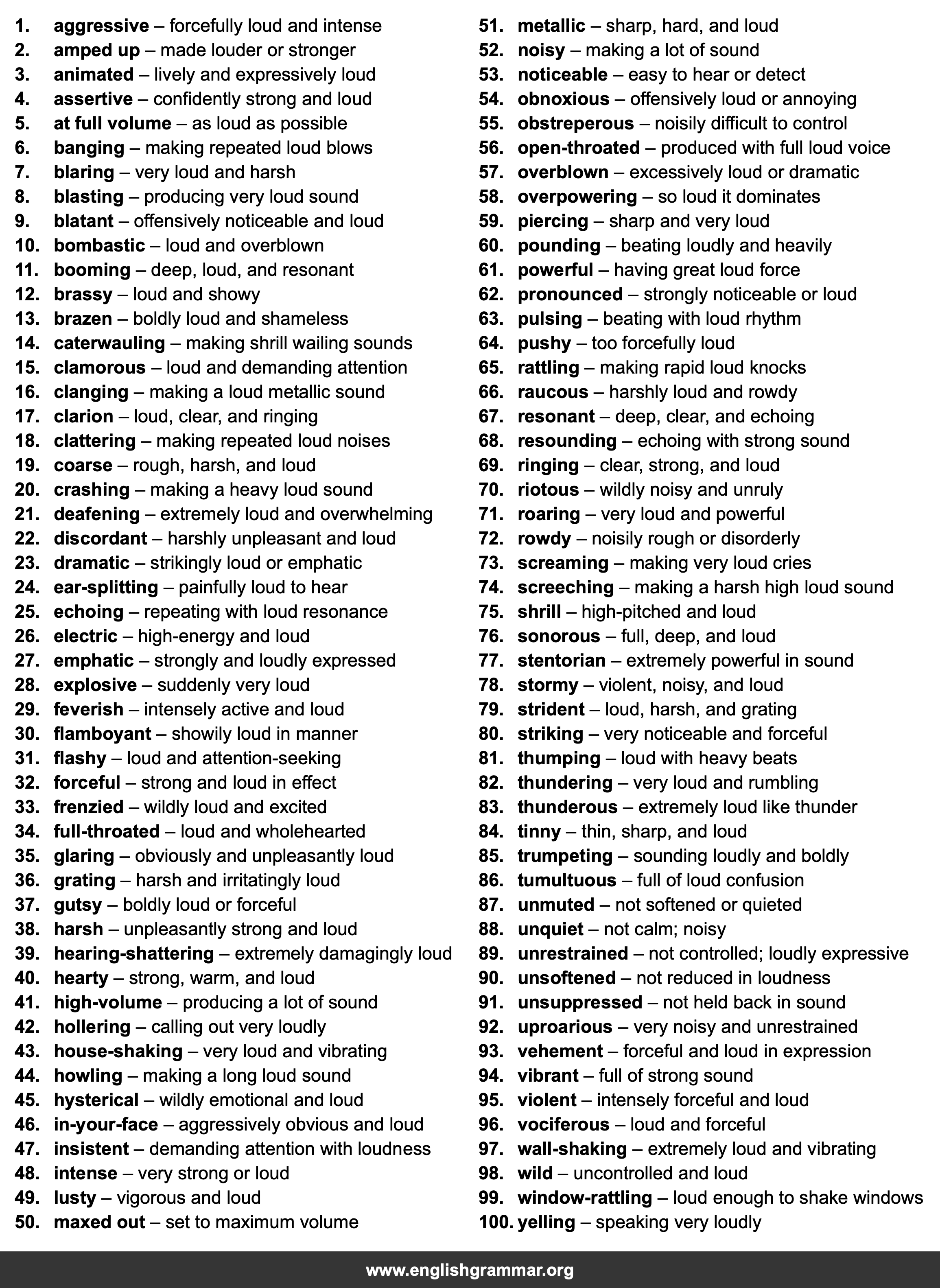 100 Best Synonyms for