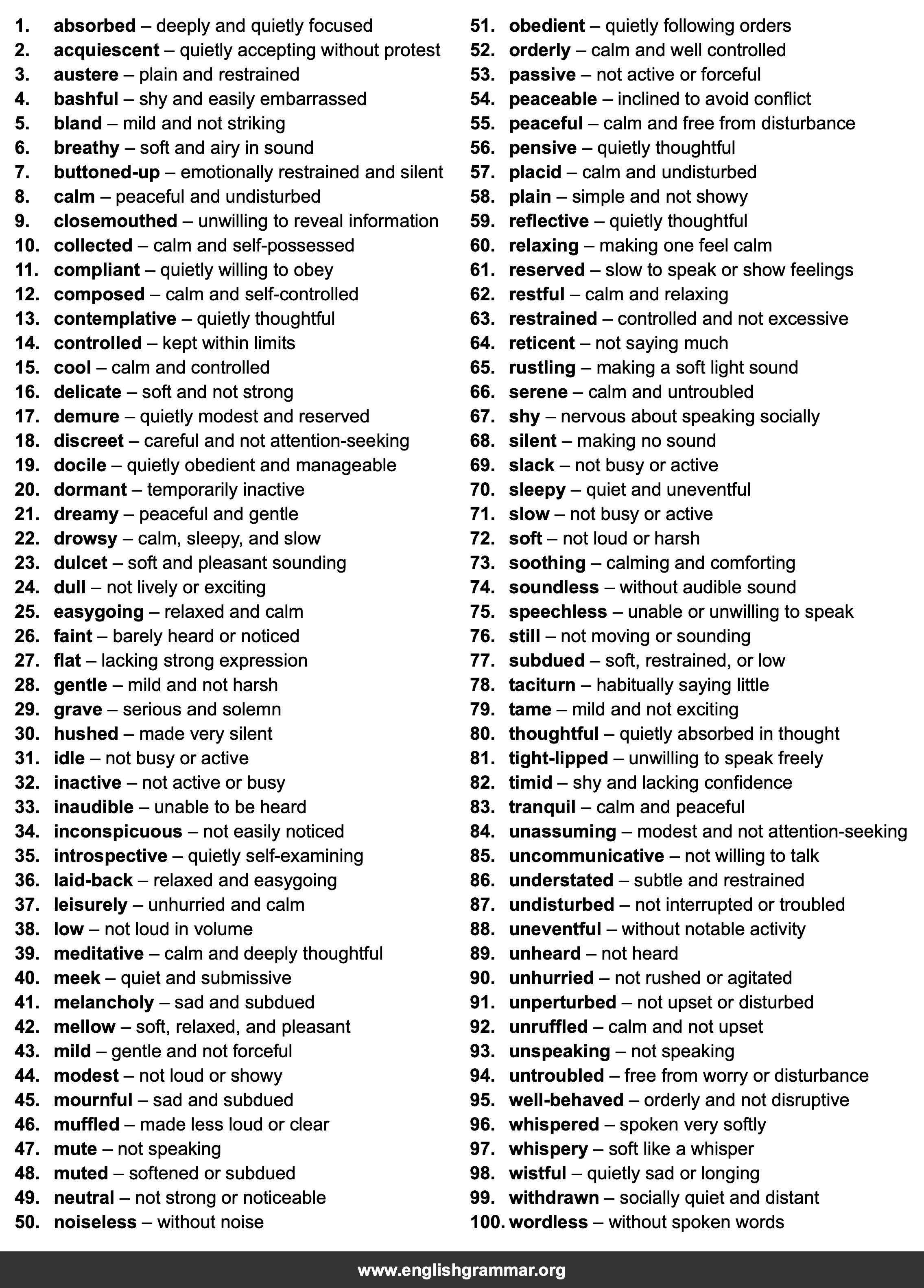 100 Best Synonyms for