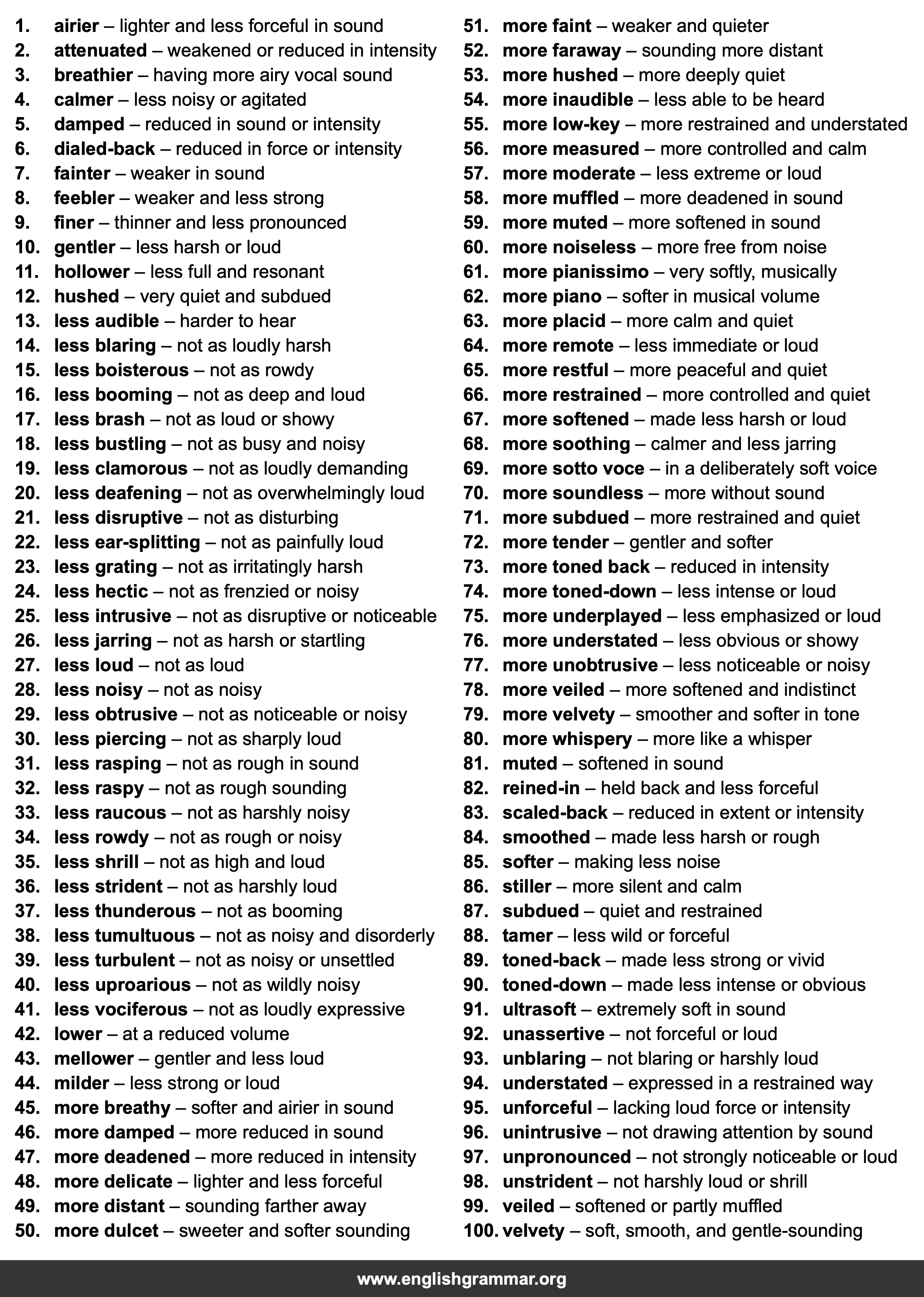 100 Best Synonyms for
