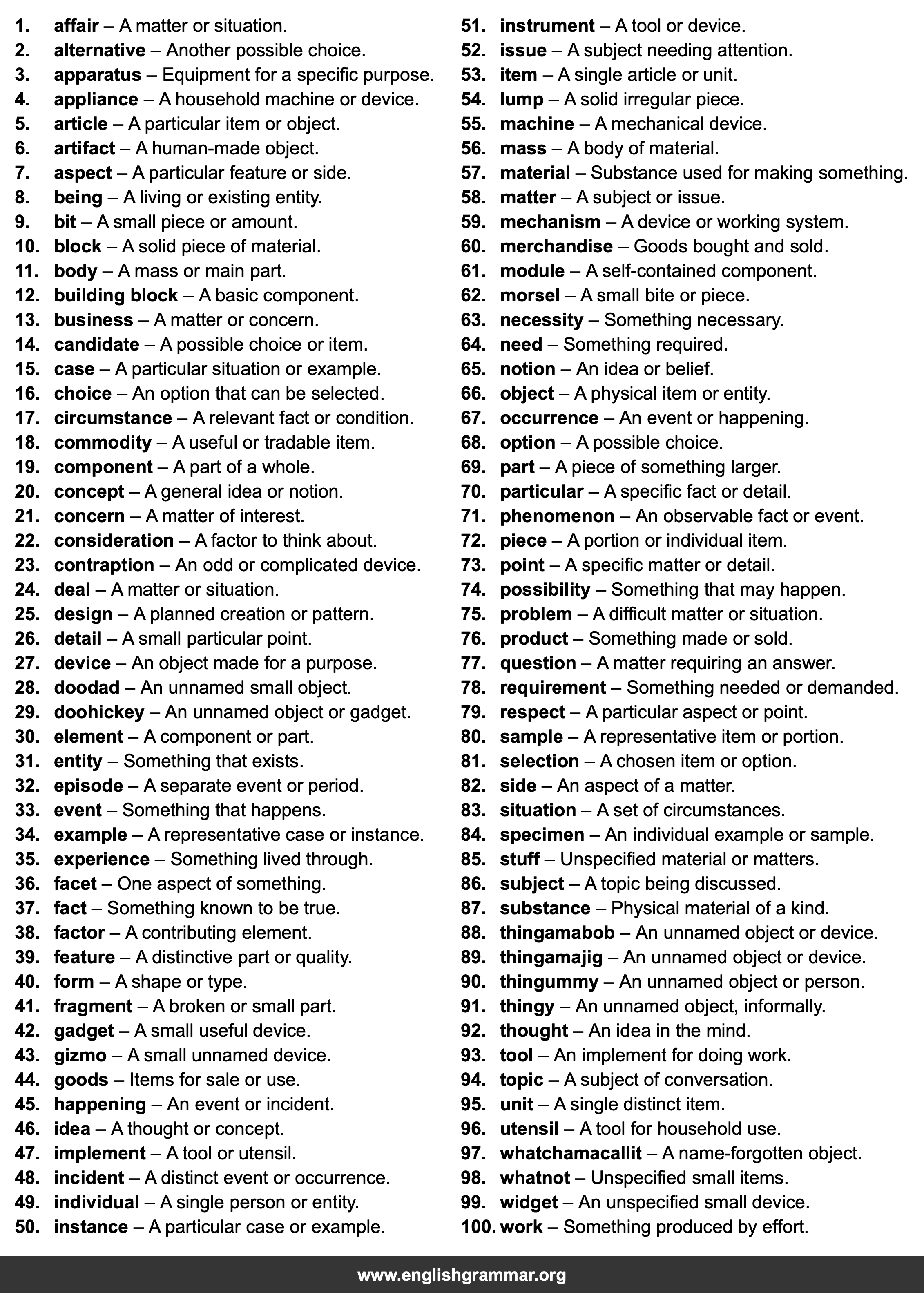 100 Best Synonyms for