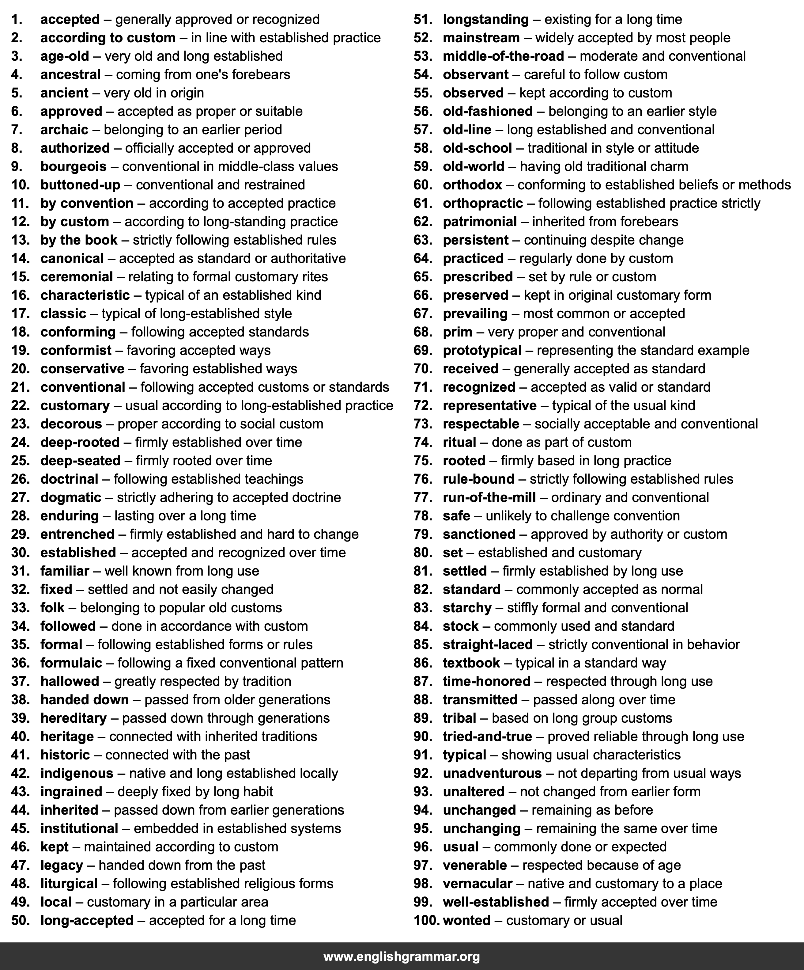 100 Best Synonyms for