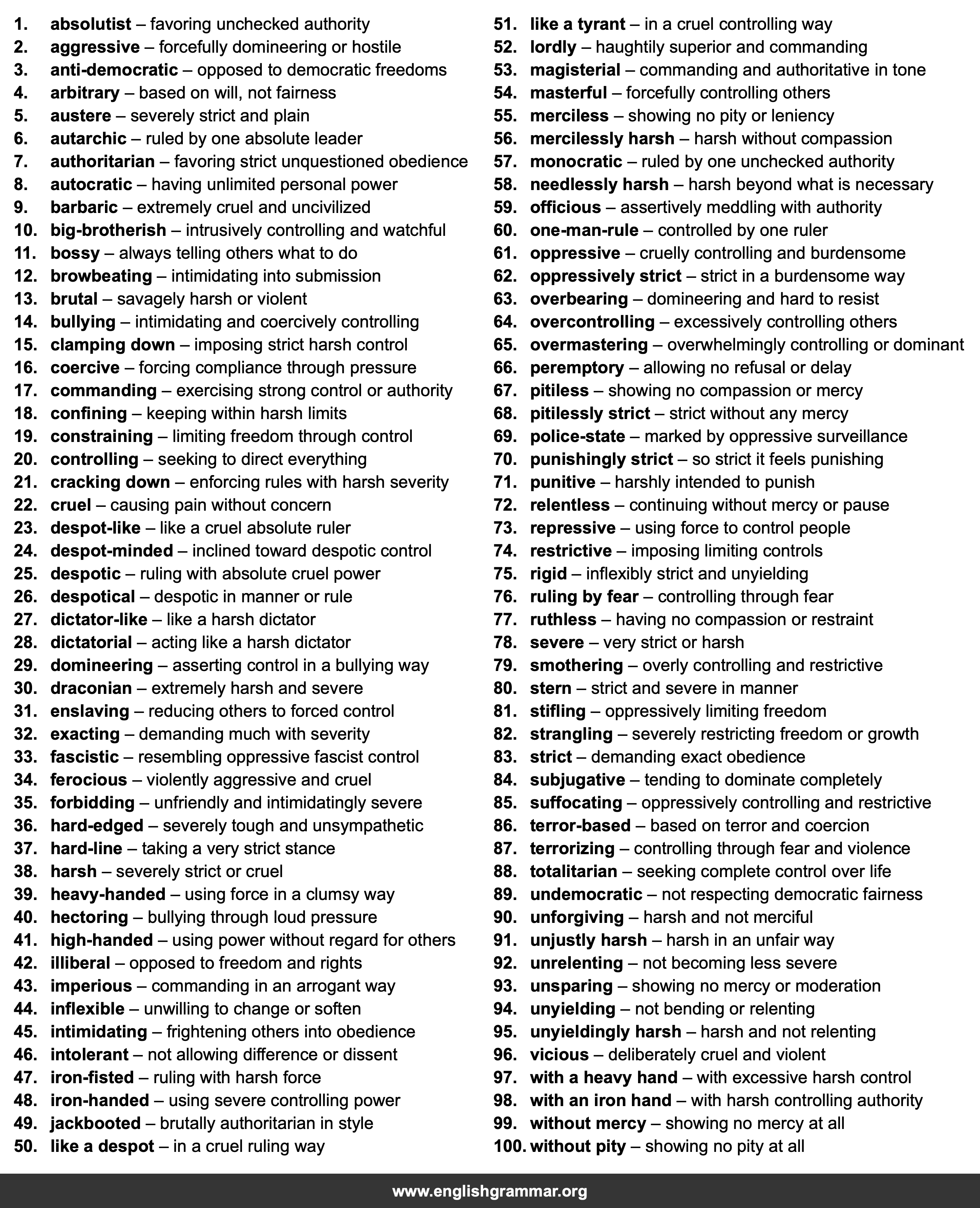 100 Best Synonyms for