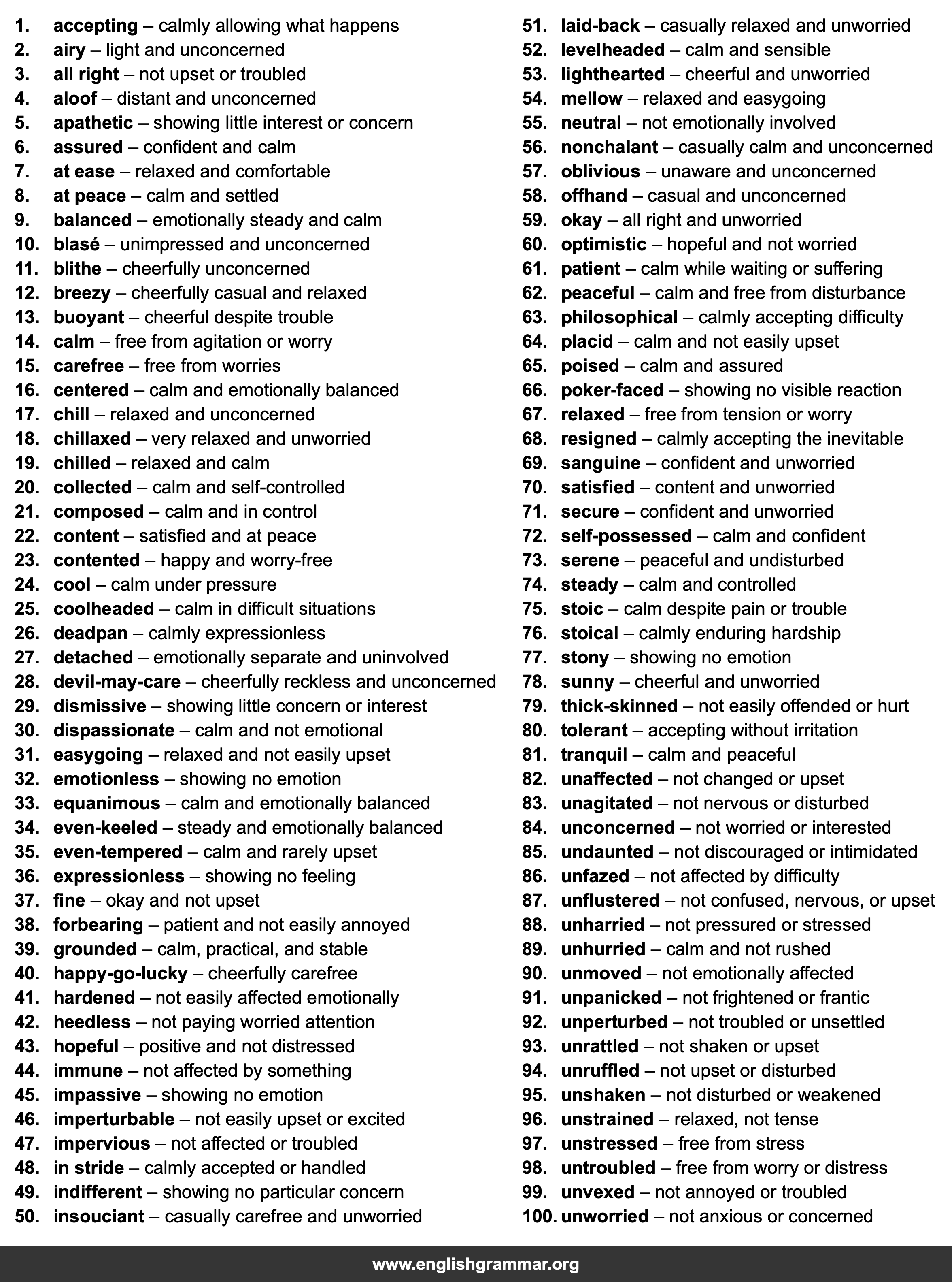 100 Best Synonyms for