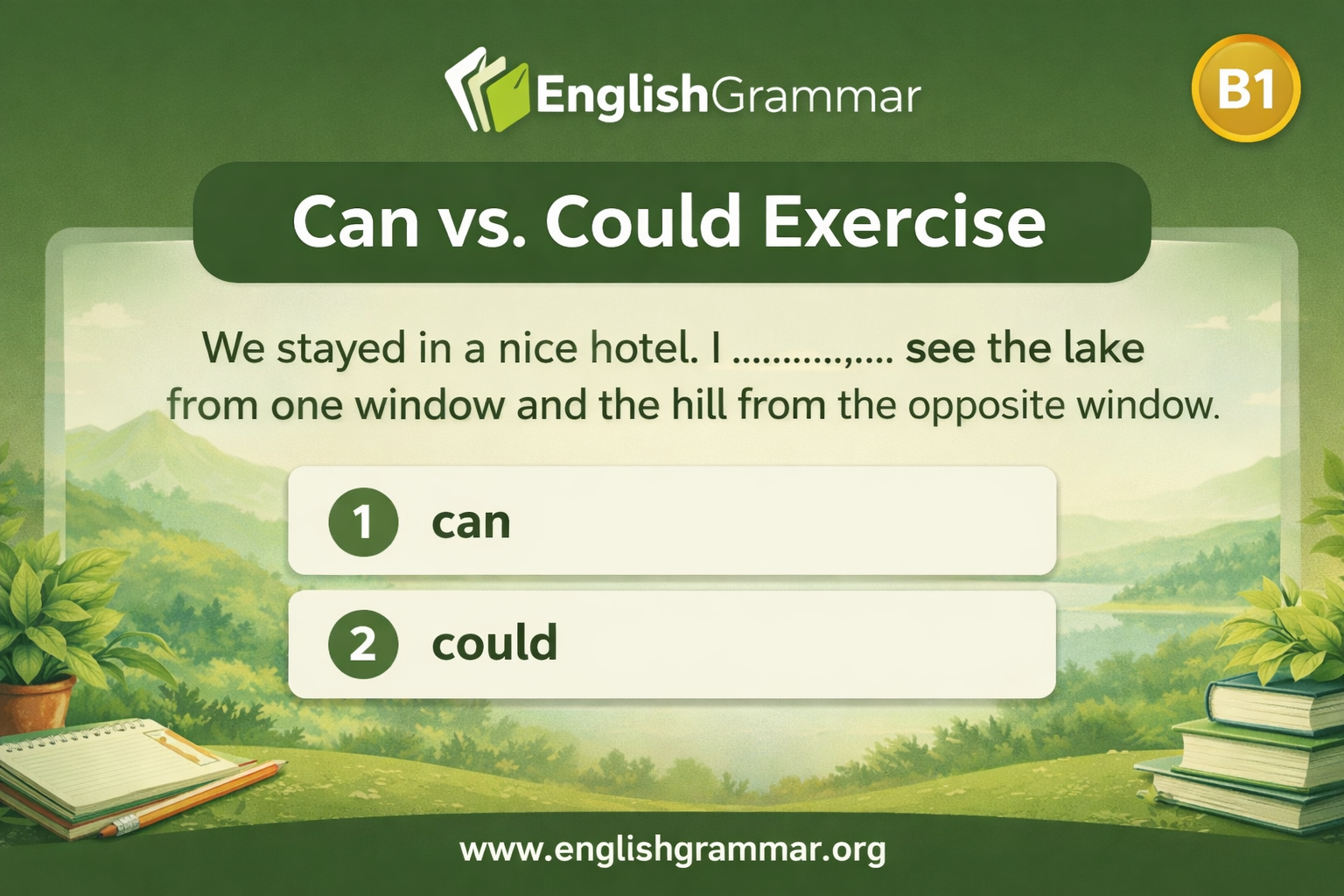 Can vs. Could Exercise