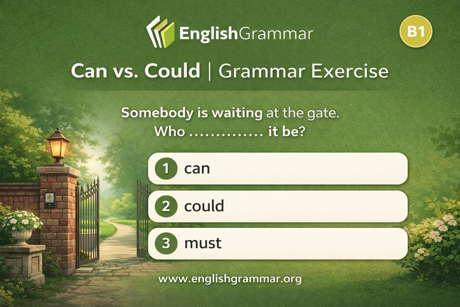 Can Vs Could Examples Can vs. Could | Grammar Exercise