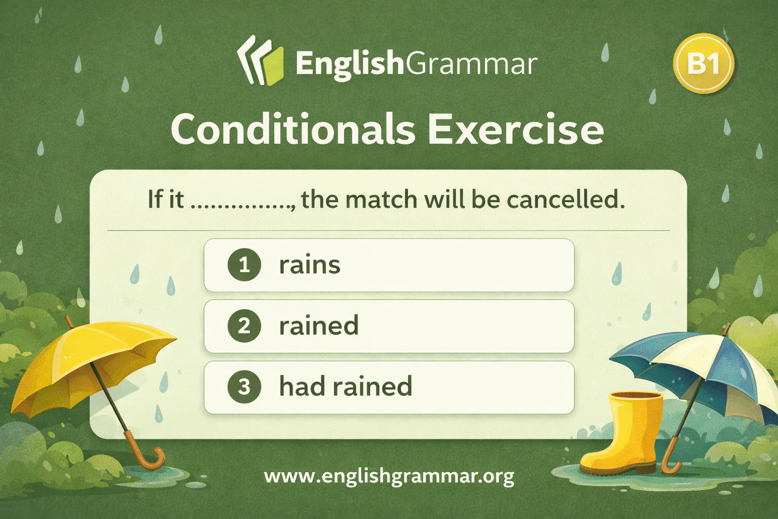 Conditionals Exercise