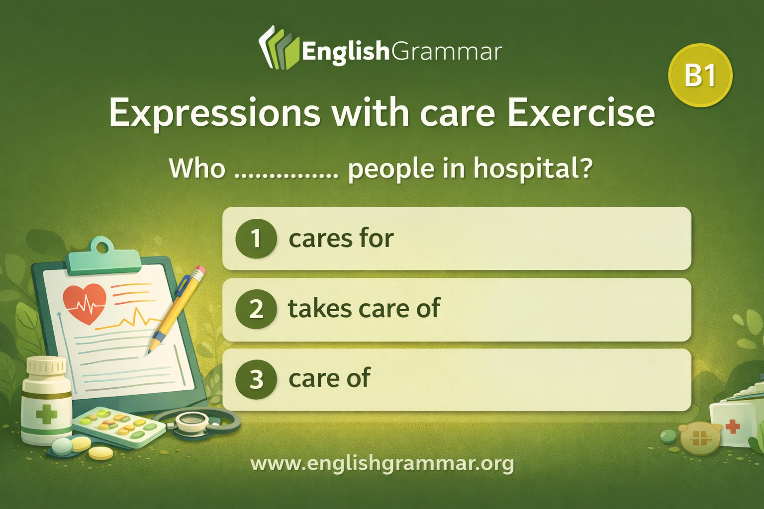 Expressions with care Exercise
