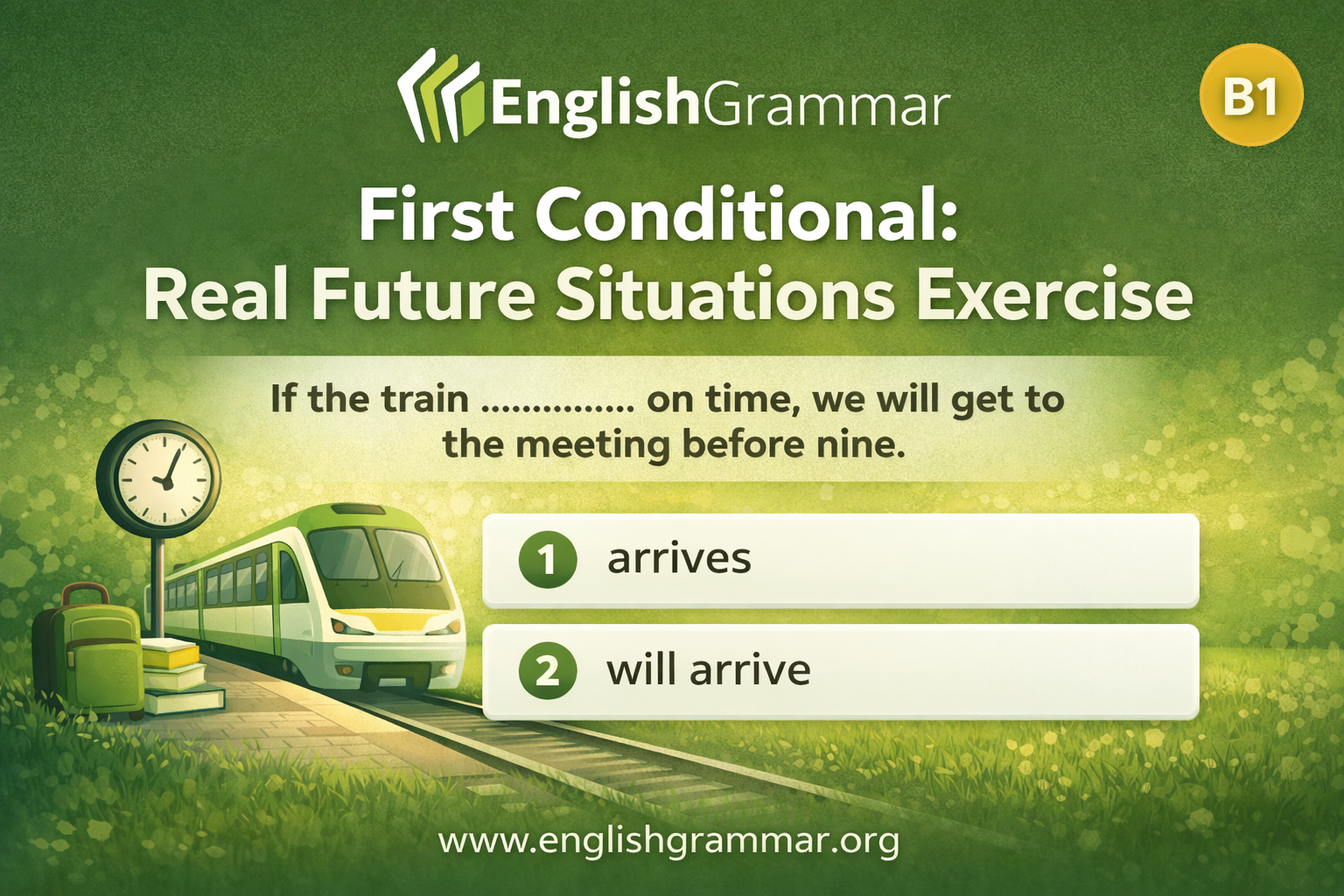 First Conditional: Real Future Situations Exercise